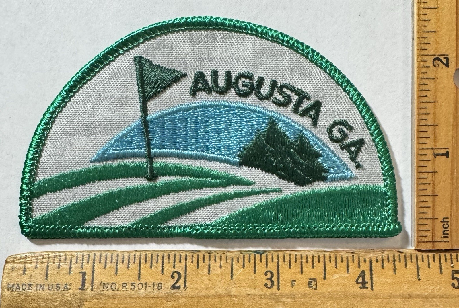 Vintage Augusta Georgia Iron On Patch Travel Souvenir The Masters Golf Course