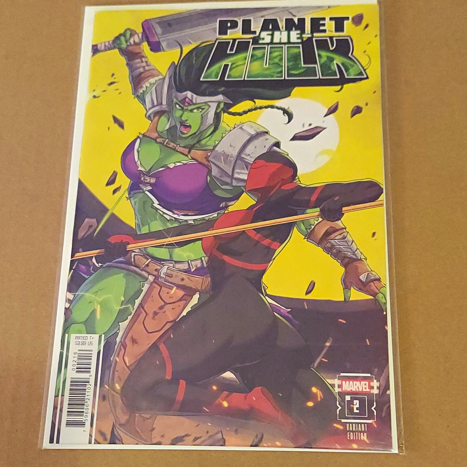 Marvel Comics Planet She-Hulk #2 Variant 1:25 Ratio Cover Jonhy Caballero