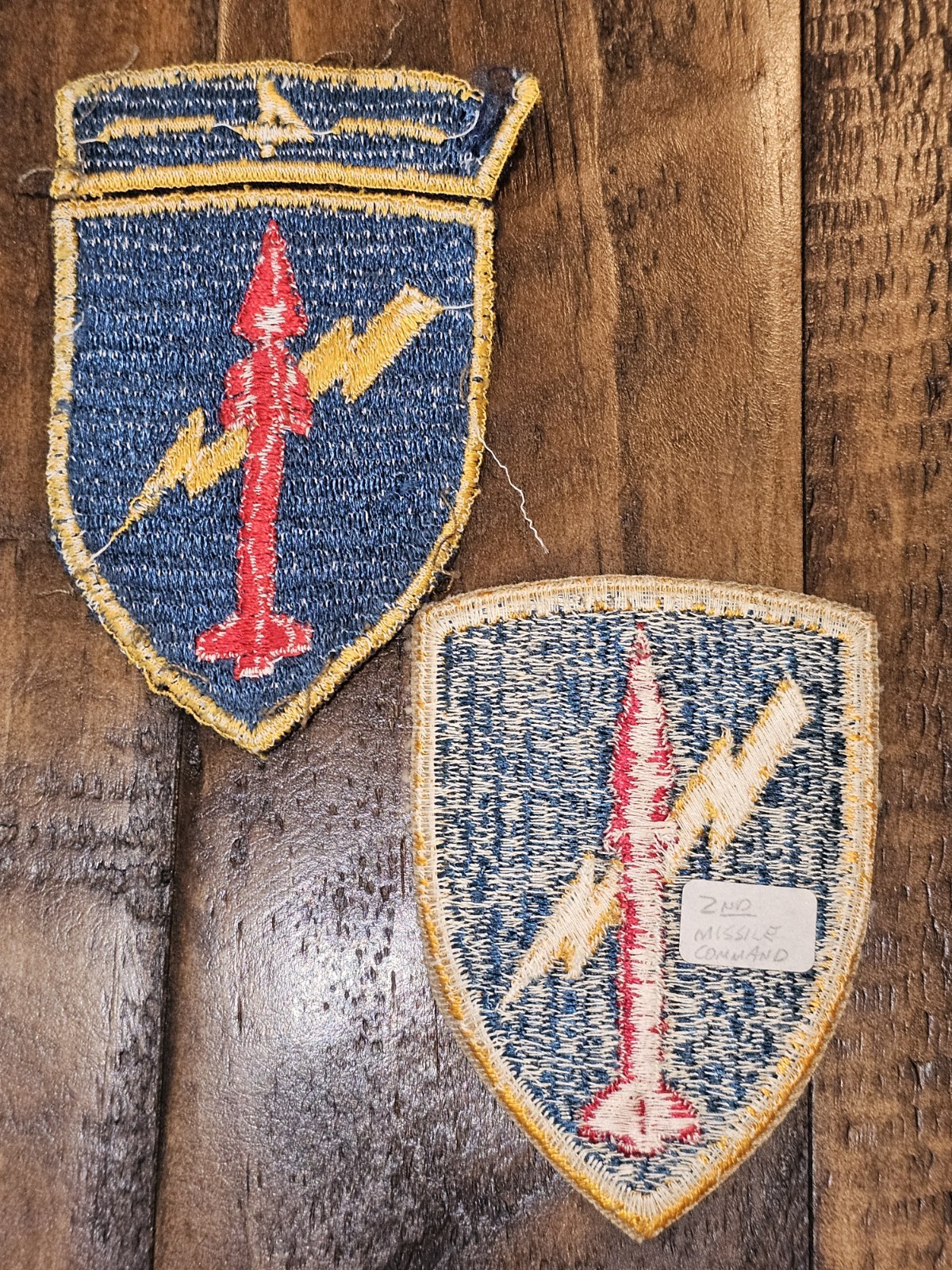 Unusual Variation WWII Army German Made 4th Rocket Battalion Patch Set L@@K