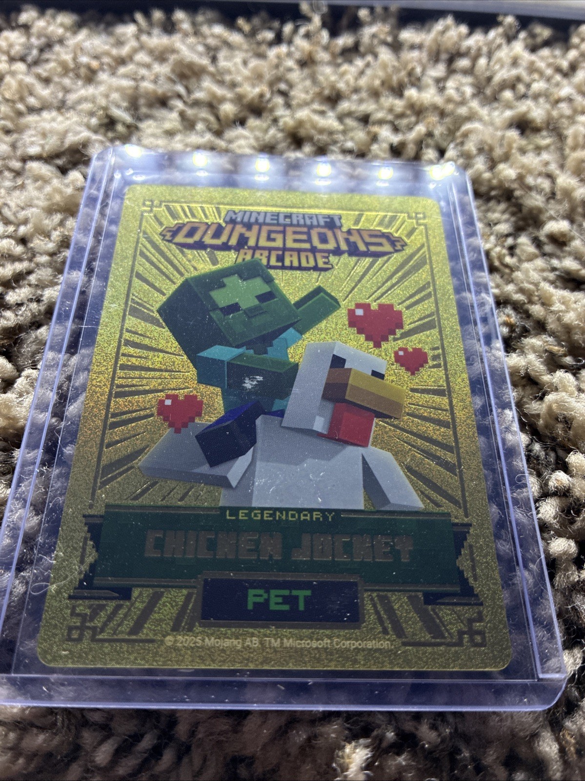 Minecraft Dungeons Arcade Series 5 Chicken Jockey Mint From Vending Box RARE