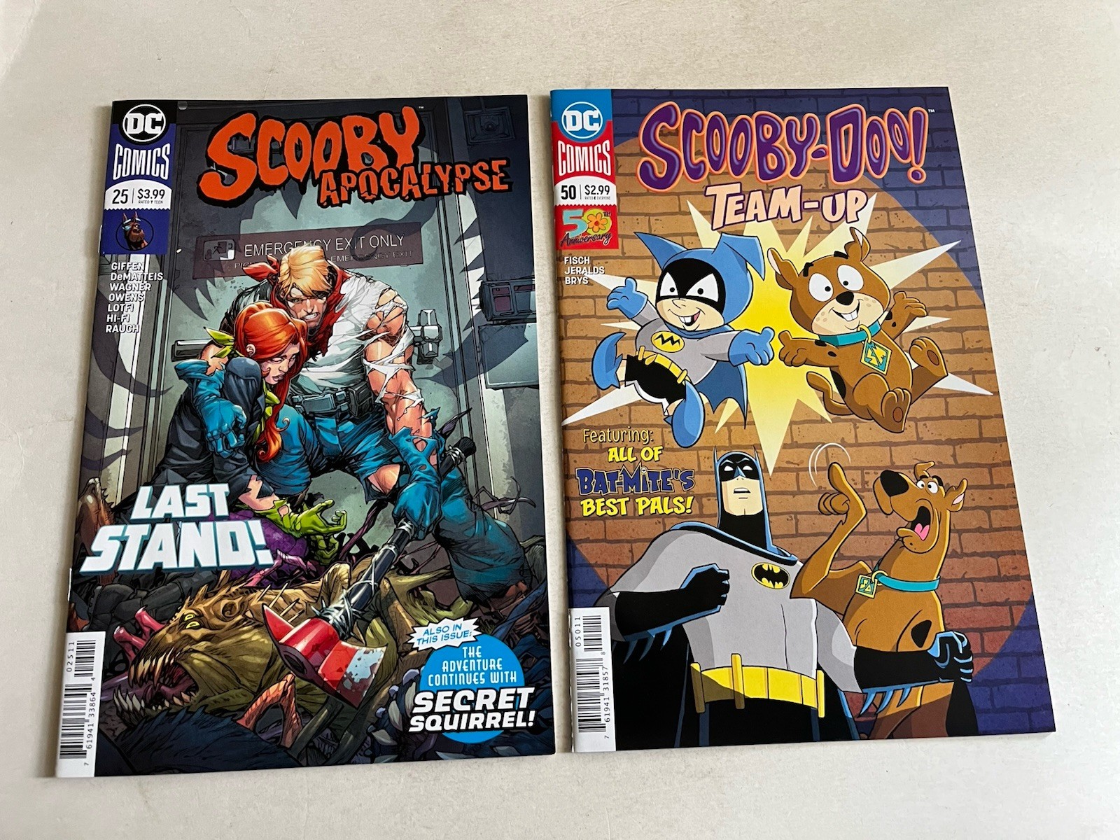 SCOOBY DOO DC Comics 2 Issue Lot Scooby Apocalypse #25 + TEAM UP #50 NM Unread