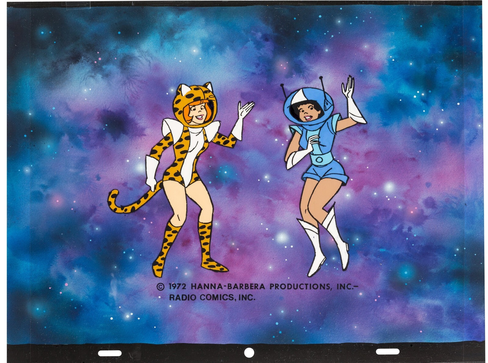 Josie Pussycats in Outer Space (1972) Original Cel Painted KEY MASTER background