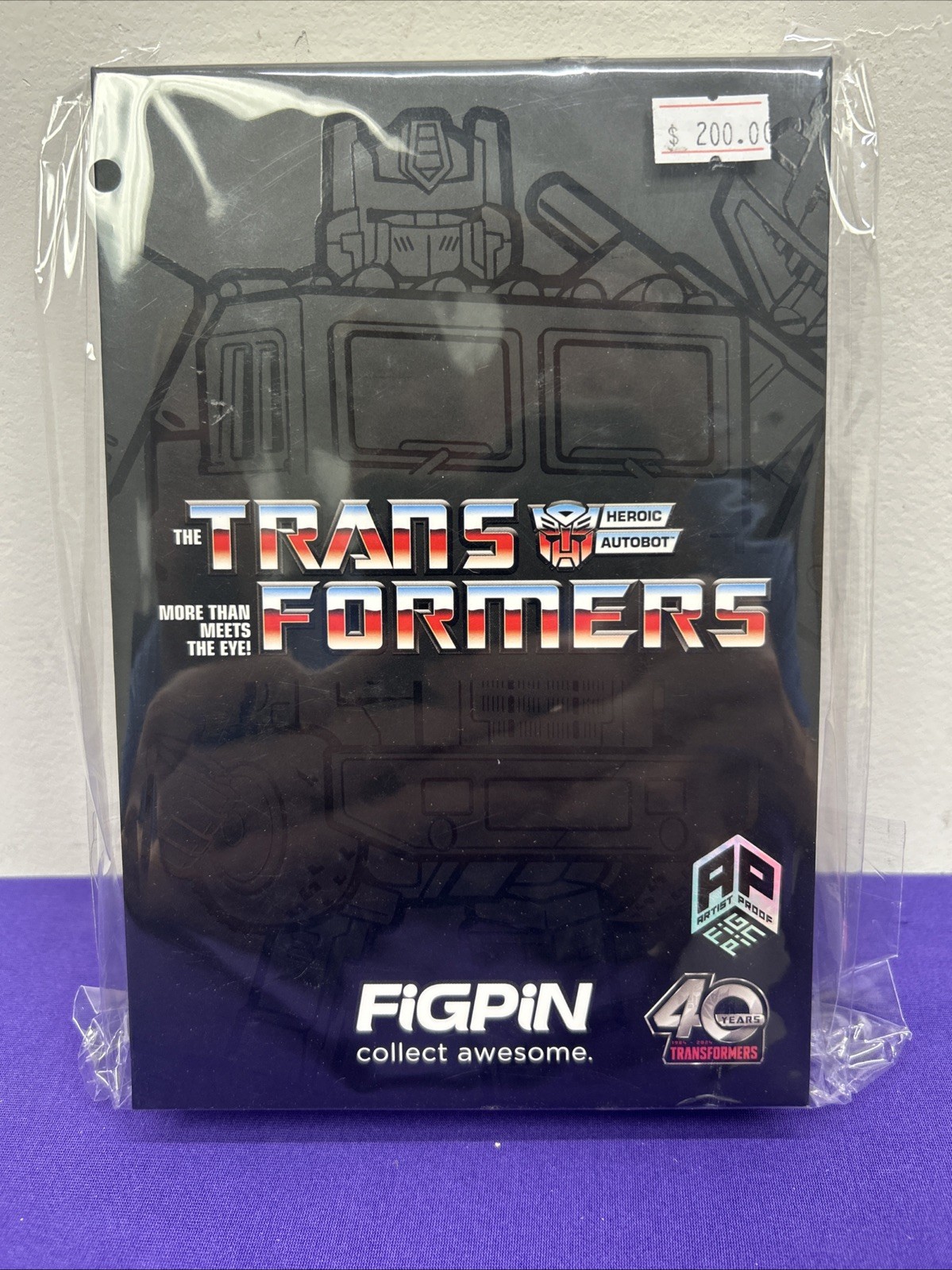 FiGPiN XL Transformers Optimus Prime X71 ARTIST PROOF
