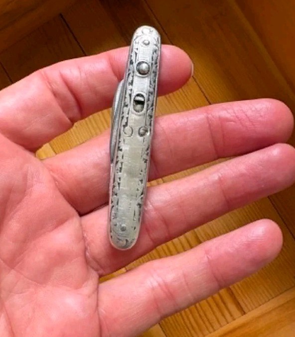 Schrade Walden New York 1916 sterling silver Twin blade 