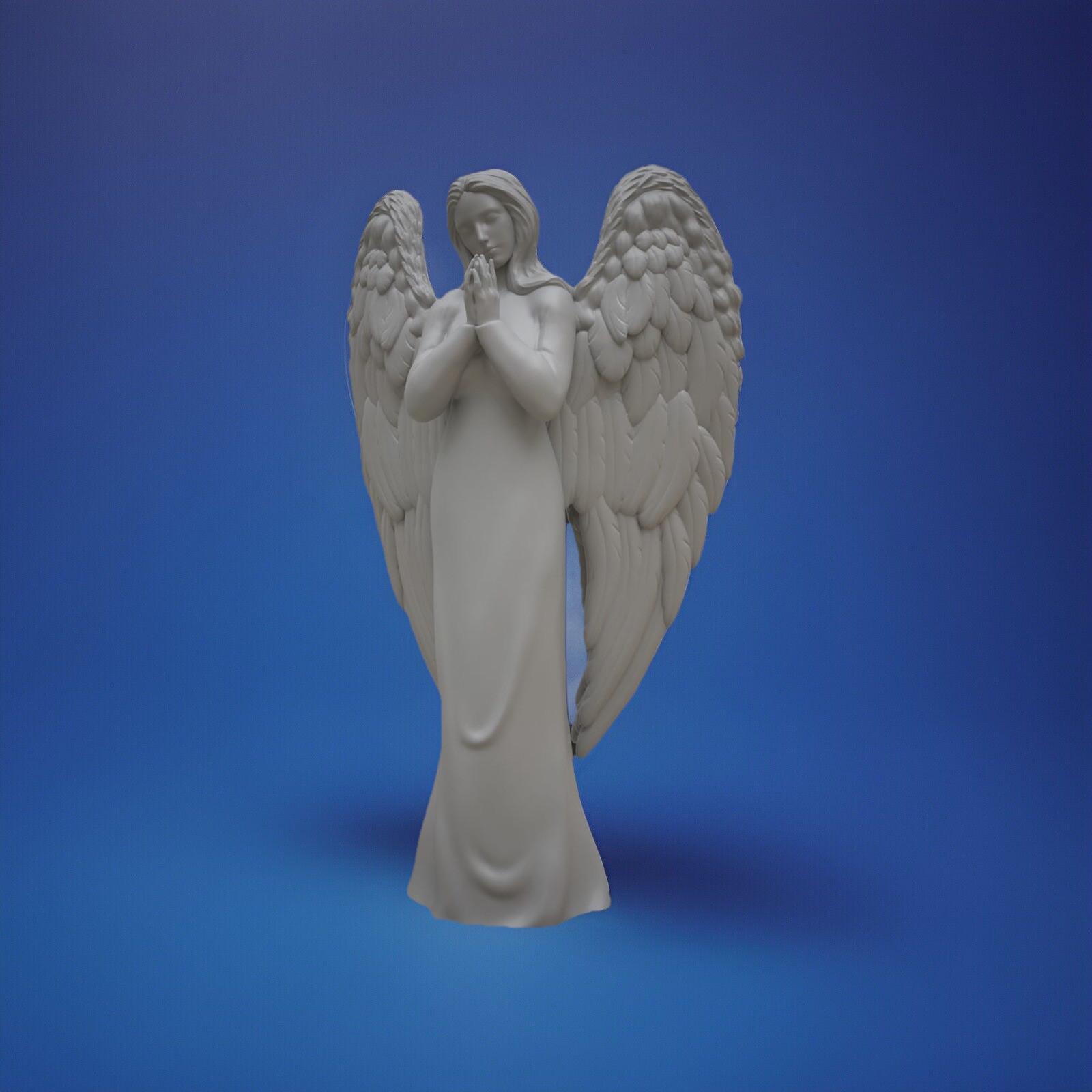 Praying Angel Statue (white)- 8 Inches