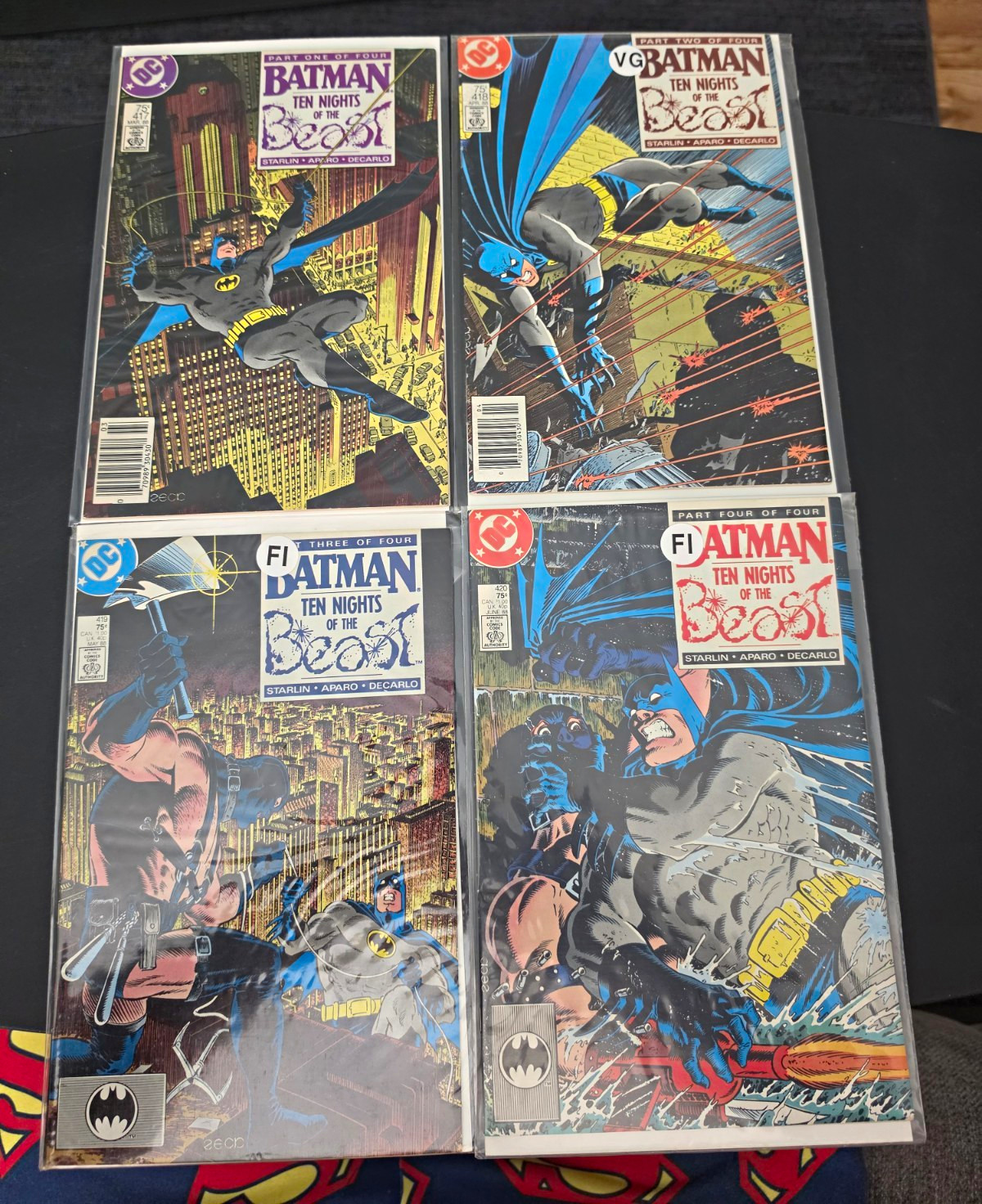 Batman 417 418 419 420 Complete Set 1st KGBeast 1-4 Full Story Arc VF/NM