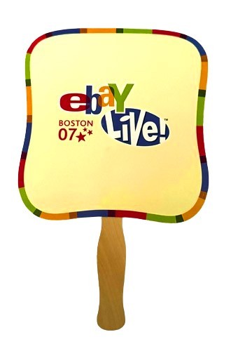 EBAY Live Boston 2007 EBAYANA Bidding Hand Fan SIgn MINT