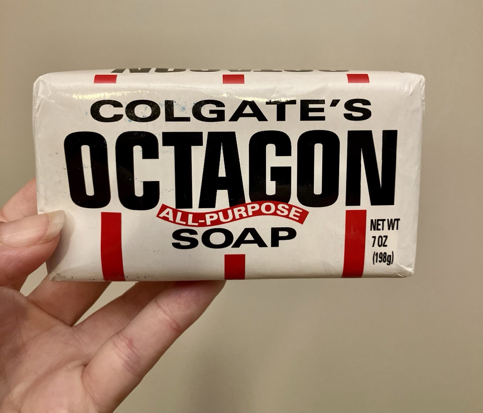 Colgate Octagon All Purpose Soap Bar 7oz  Vintage New Old Stock *Made in Mexico*