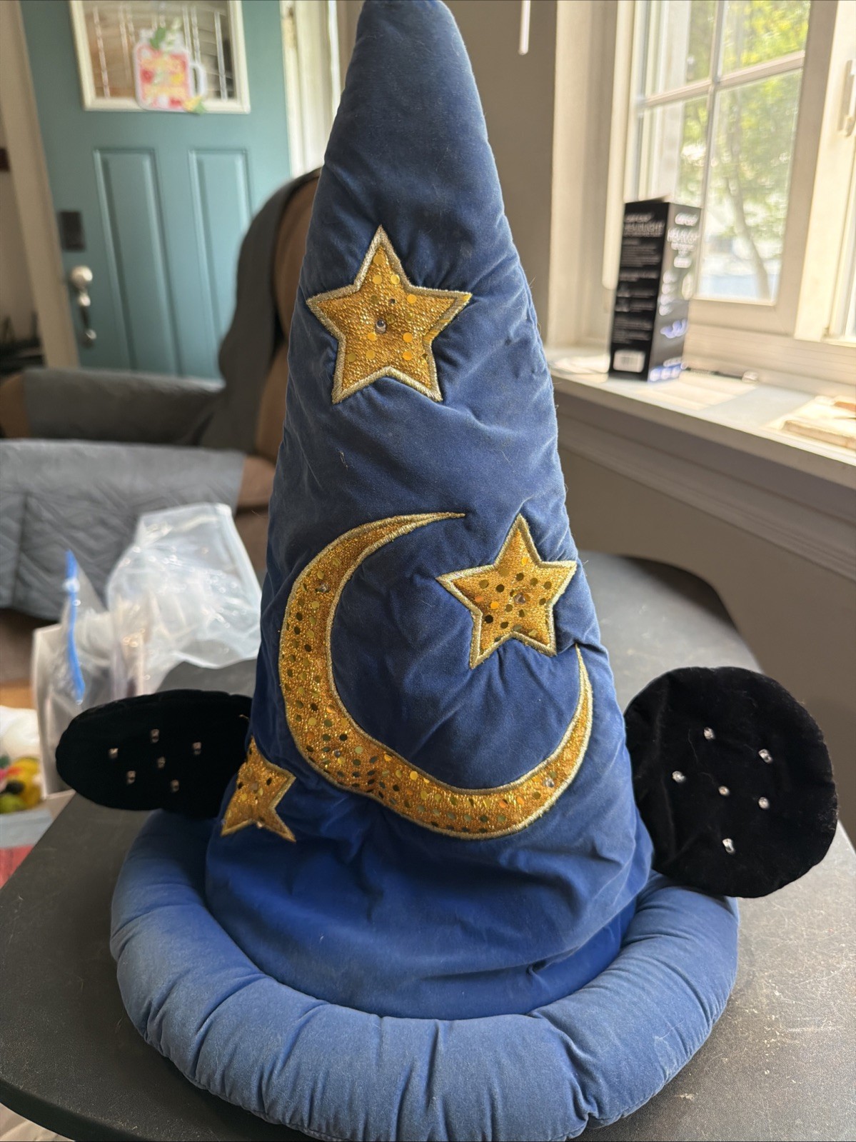 WALT DISNEY WORLD MAGIC SORCERER FANTASIA MICKEY BLUE/GOLD  Read
