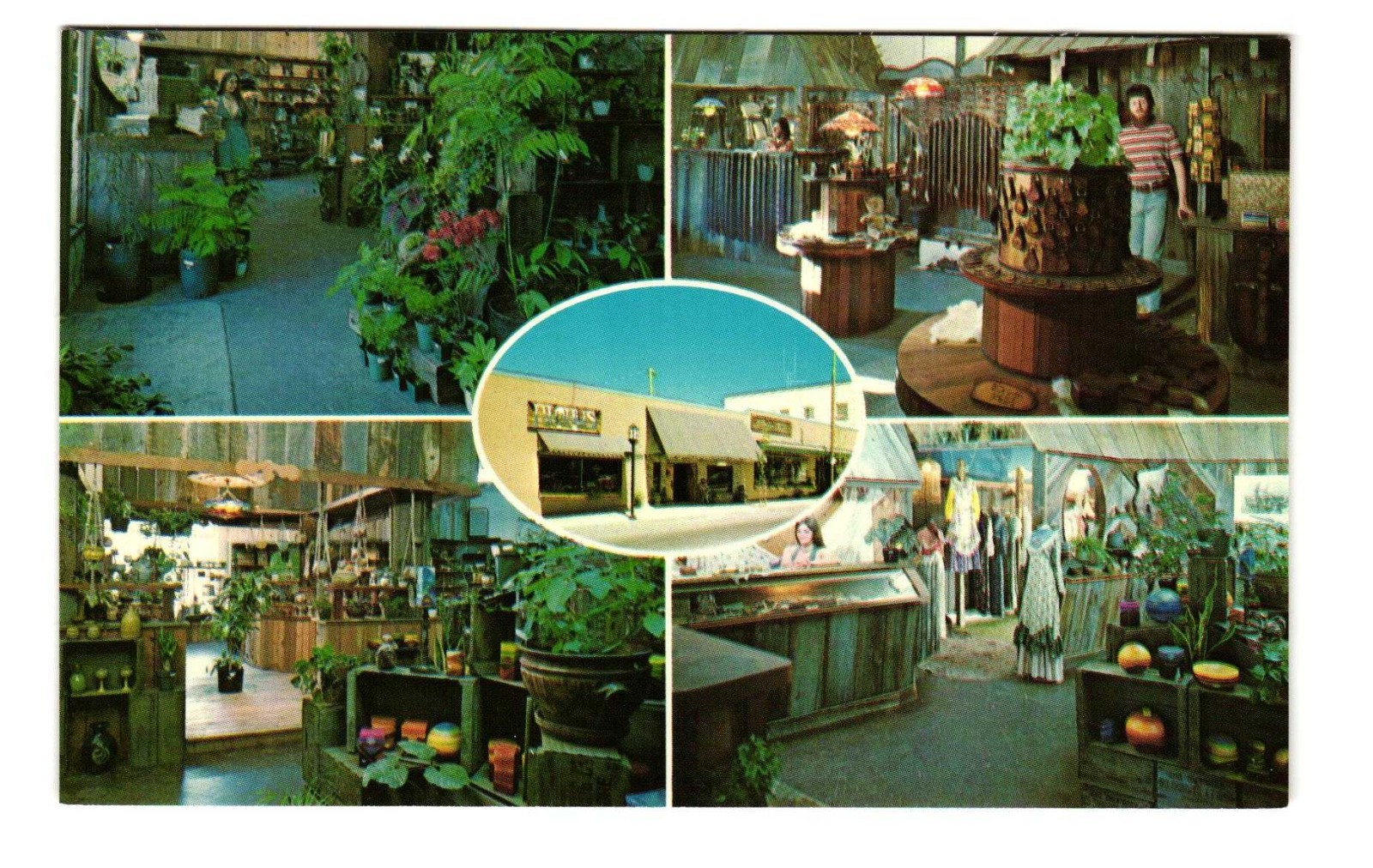 Nimbus Leather Works, Village Fair on the Plaza Ashland OR VTG postcard Unp