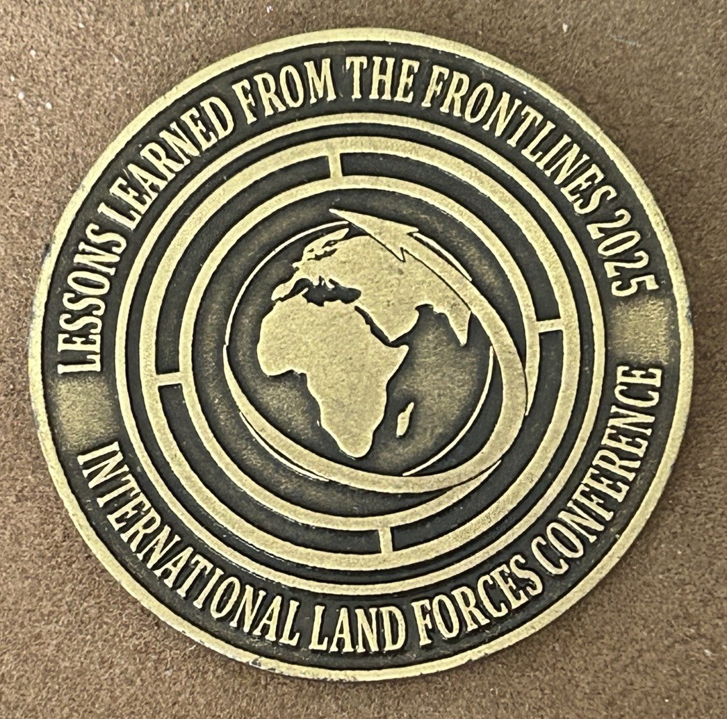 IDF 2025 Frontlines Challenge Coin Jerusalem Intl Land Forces War Rare