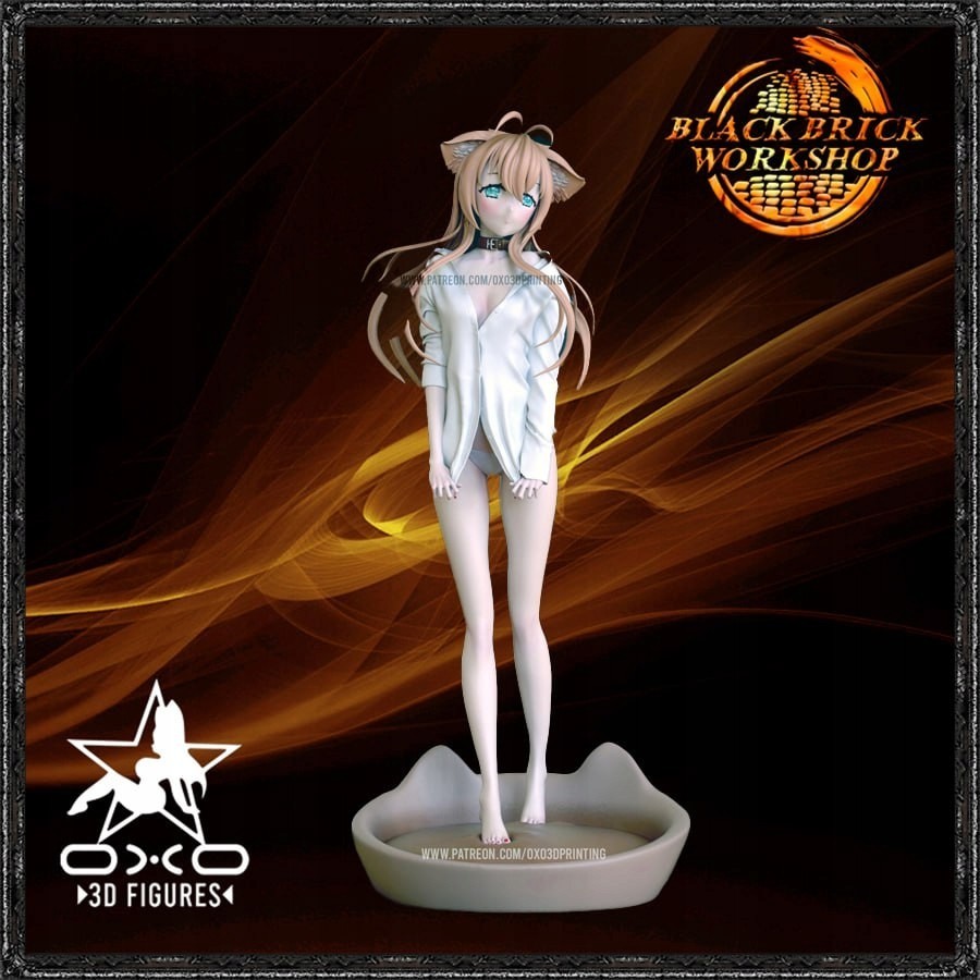 Slave Kitten Mira 90 mm Scale (SFW version) OXO3D UNPAINTED