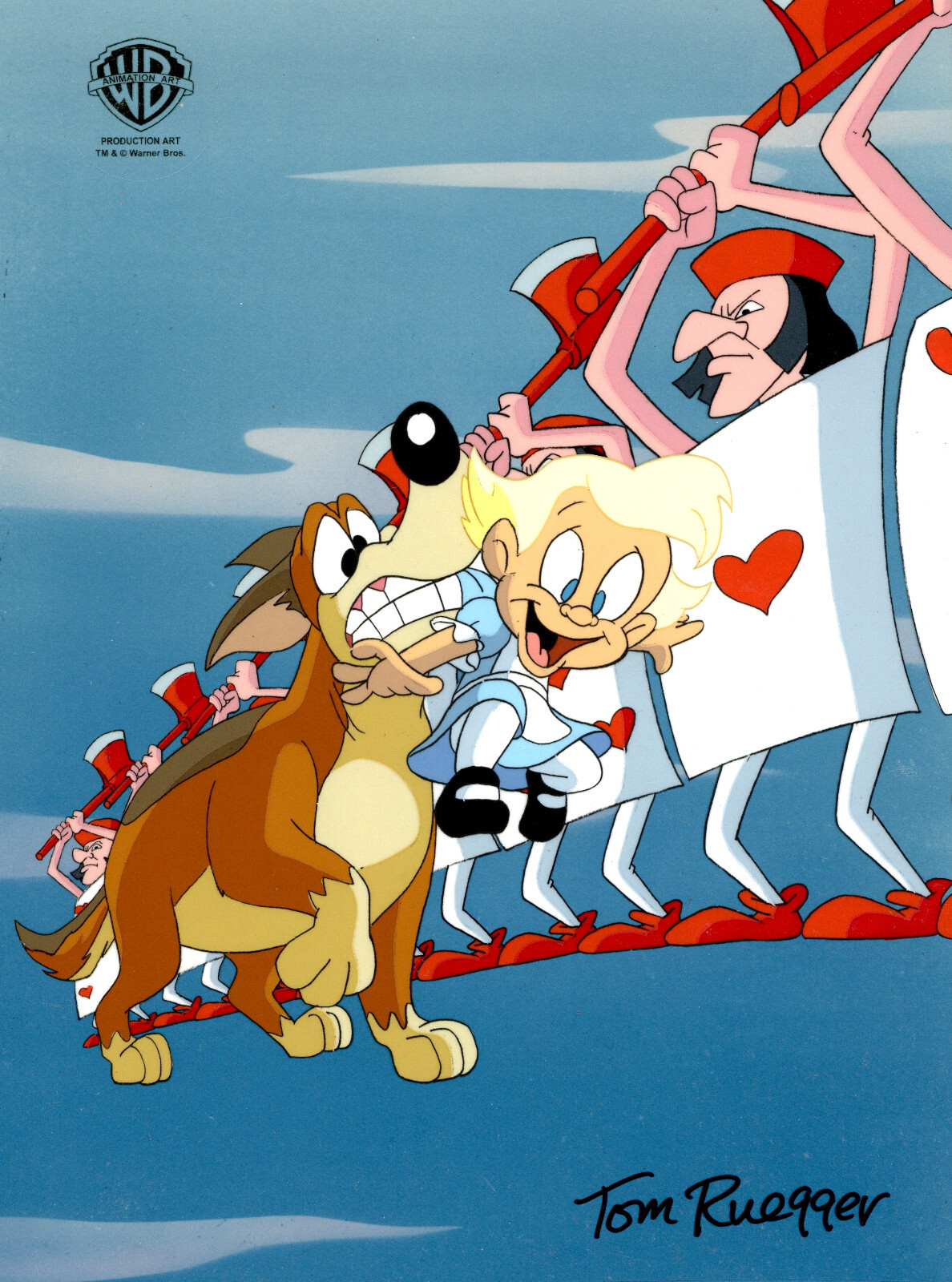 Animaniacs-Original Prod Cel-Mindy/Buttons-Mindy In Wonderland-Signed  Ruegger