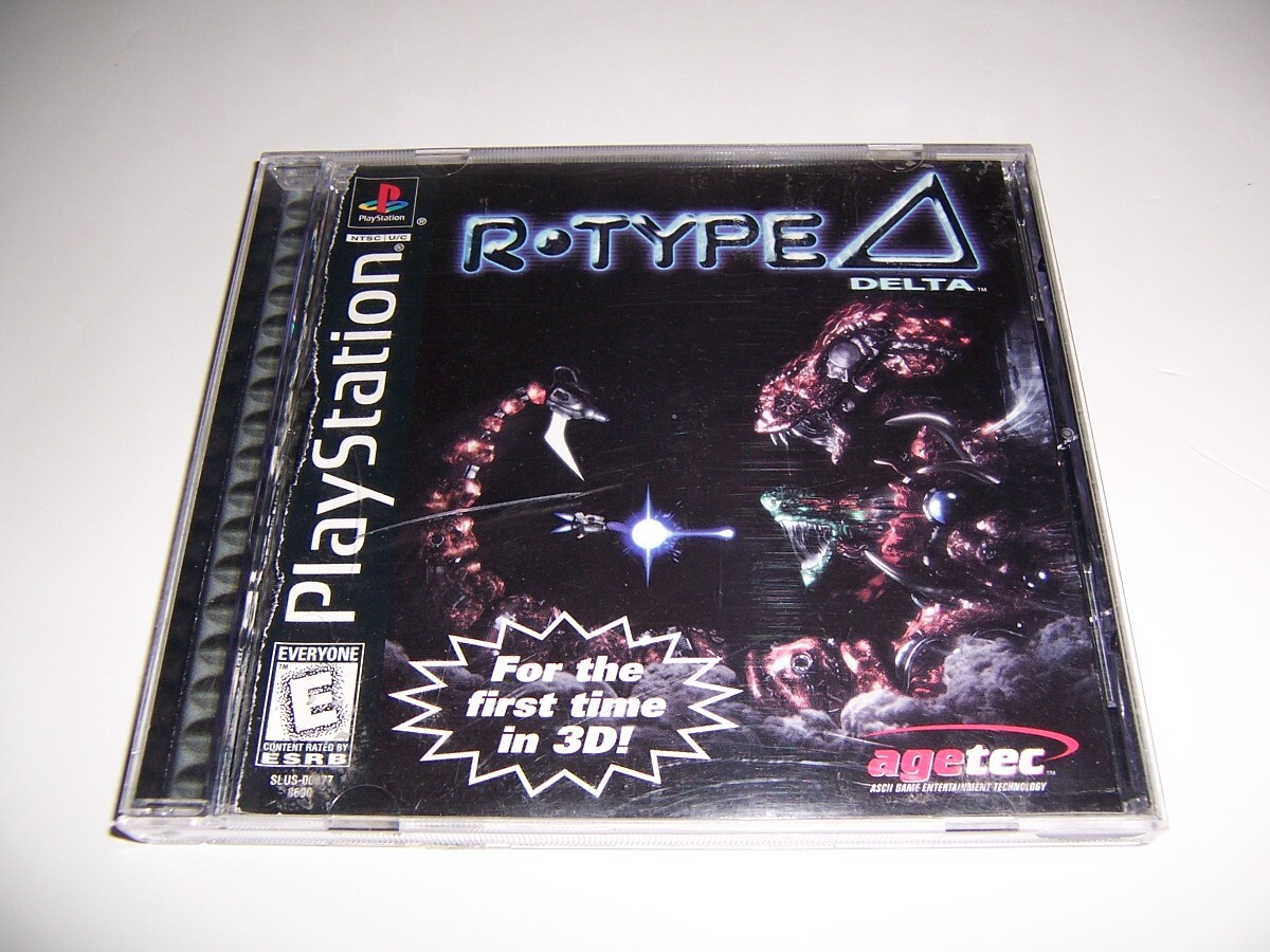 Playstation 1 PS1 R-Type Delta Video Game, Art Back & Booklet Front - Pre-Owned