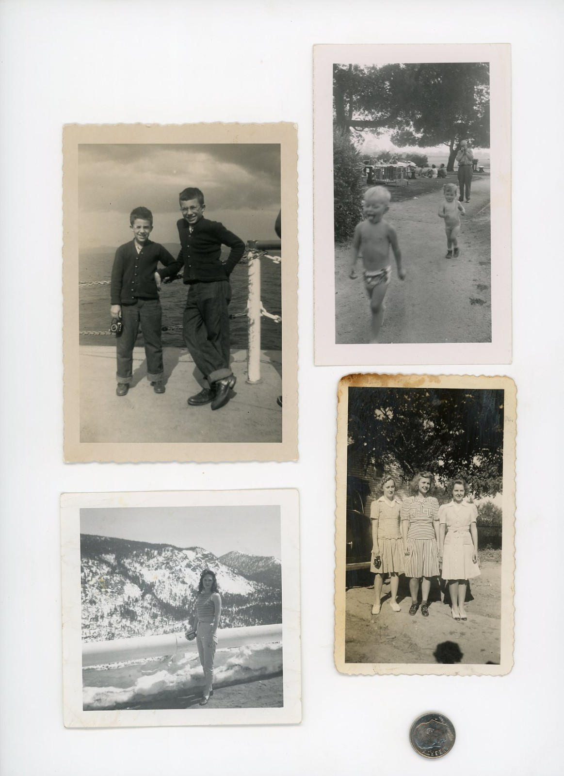 (4) Vintage snapshots CAMERAS & PHOTOGRAPHERS / Kodak Miniatures & Movie Model