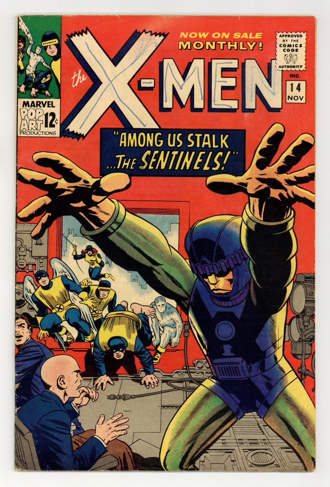 Uncanny X-Men #14 GD/VG 3.0 1965 1st app. Sentinels