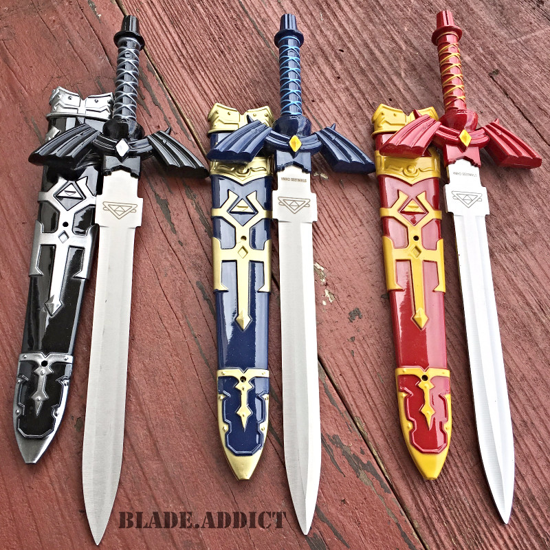 3PC SET Legend of Zelda Hylian Hyrule Ocarina of Time Master Sword Short Dagger