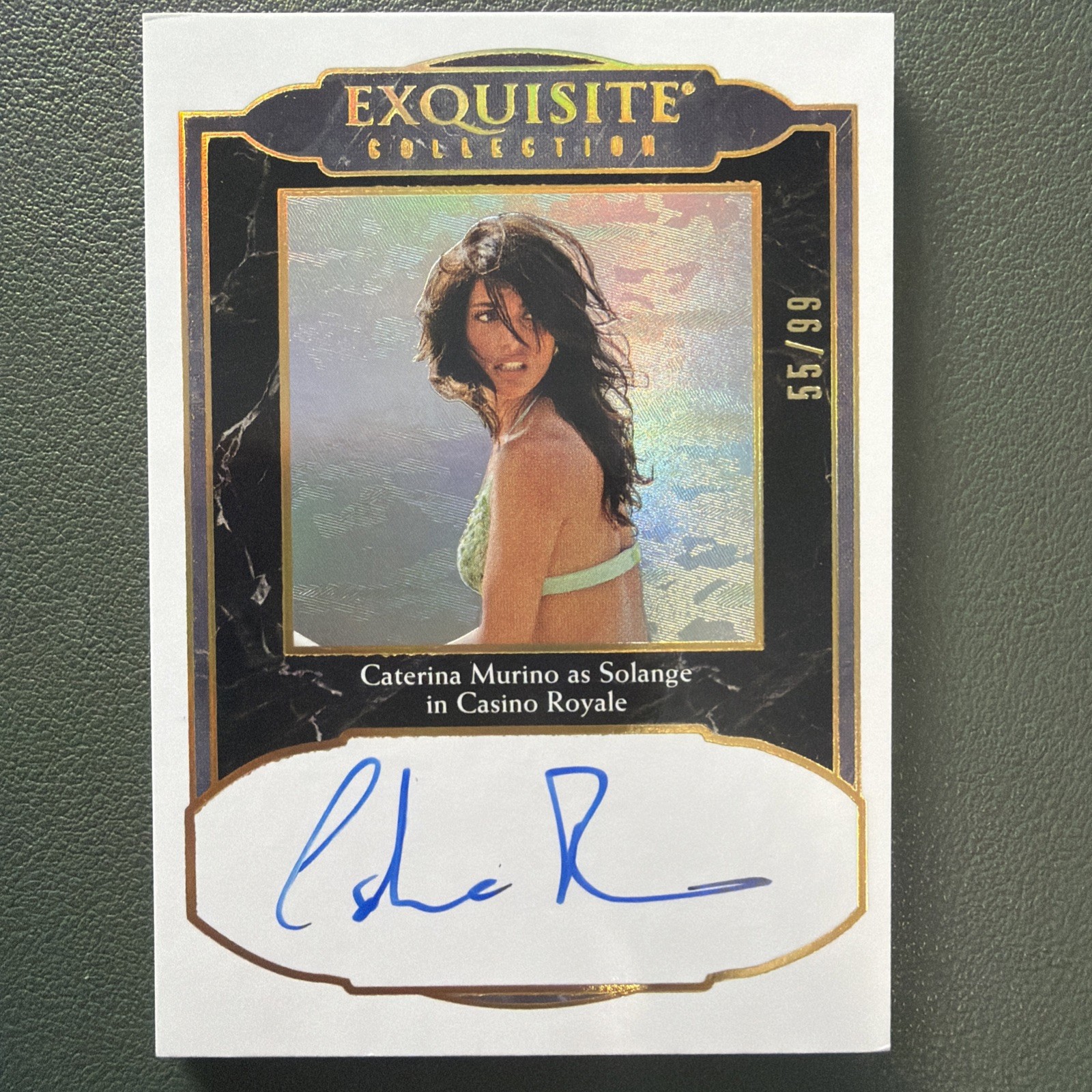 ***2025 James Bond Black Diamond 55/99 Caterina Murino as Solange Auto EA-MU***