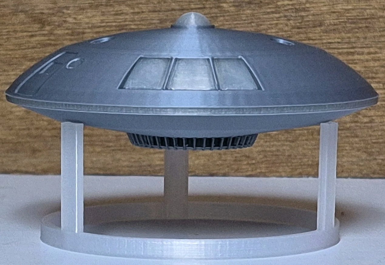 Jupiter 2 [Lost in Space]- In Flight With Stand- small (Flying Saucer/UFO)
