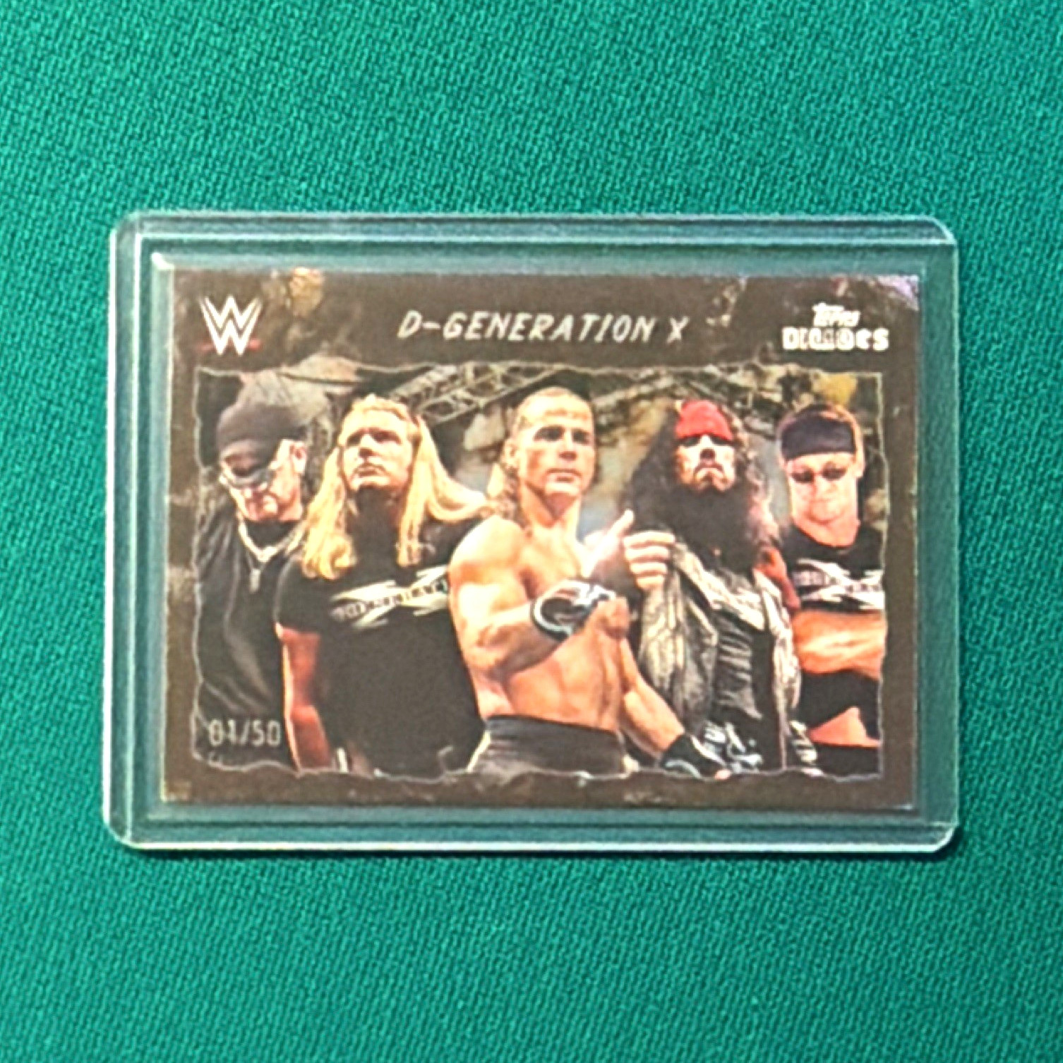 UK Exclusive WWE Topps 90s Decades D-Generation X 1/50 Insert First on the print