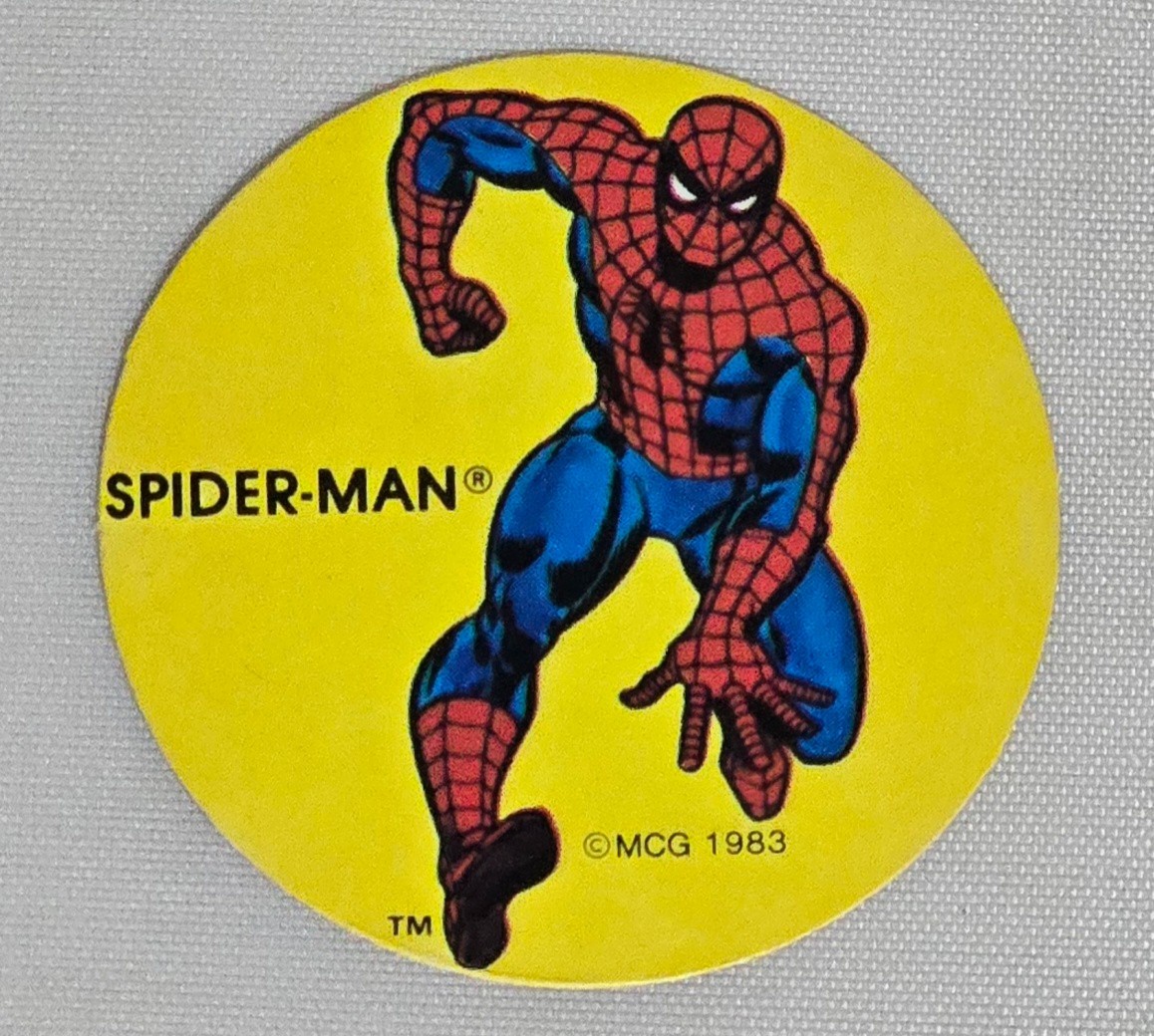 Rare SPIDER-MAN 1983 Ovaltine Marvel Super Hero Sticker 2\