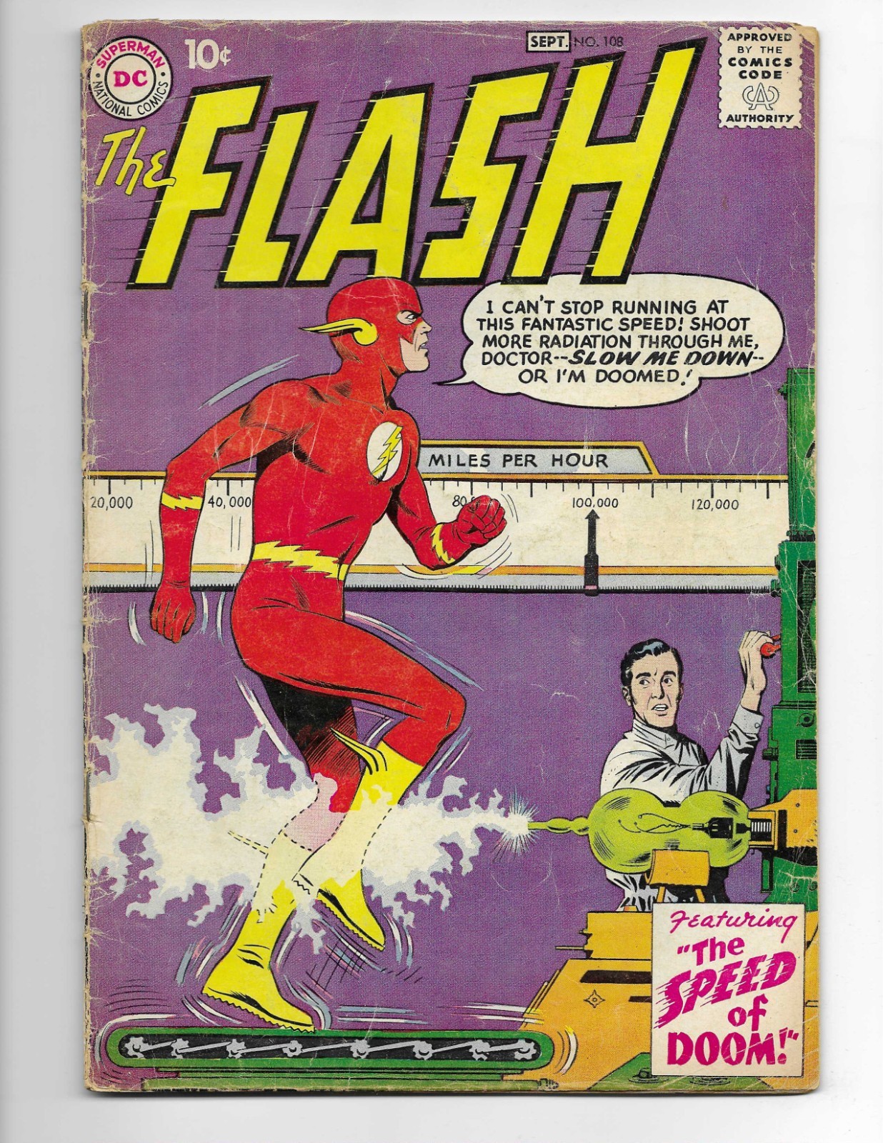 Flash 108 1959 DC Comics VG- 3.5 Gorilla Grodd Iris West