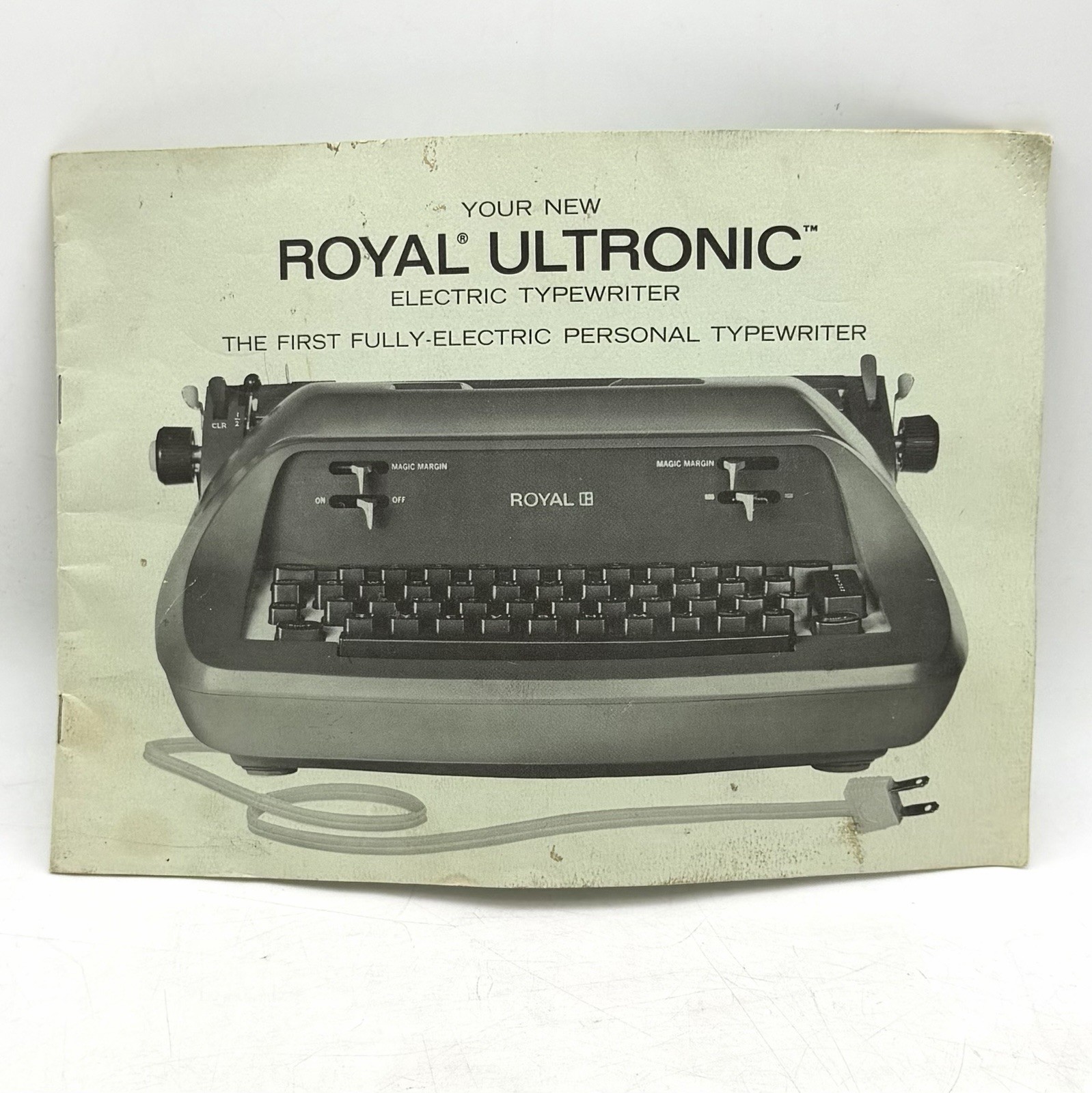  Instruction Manual Royal Ultronic Electric Typewriter 