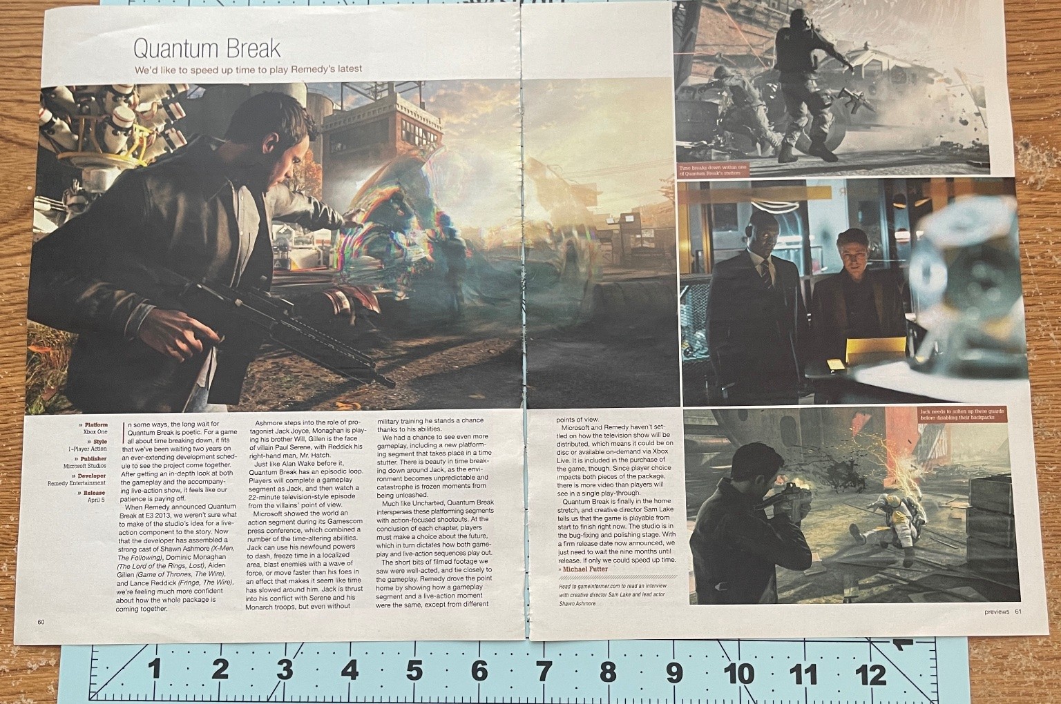 Quantum Break Xbox One Magazine Article 2016 Remedy Entertainment Preview