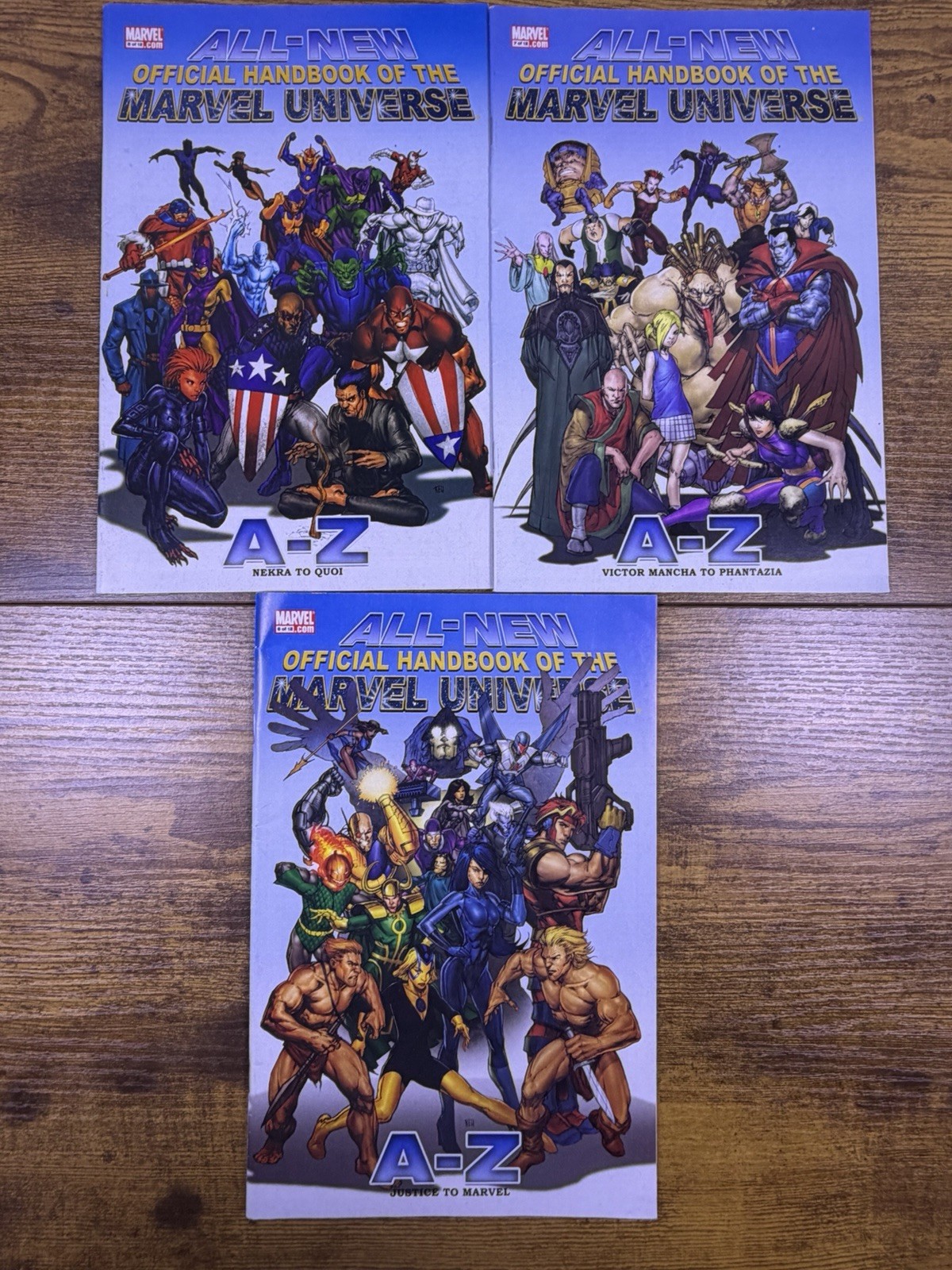 All-New Official Handbook Of Marvel Universe #6, 7, 8 6-8 Lot Of 3 Comics 