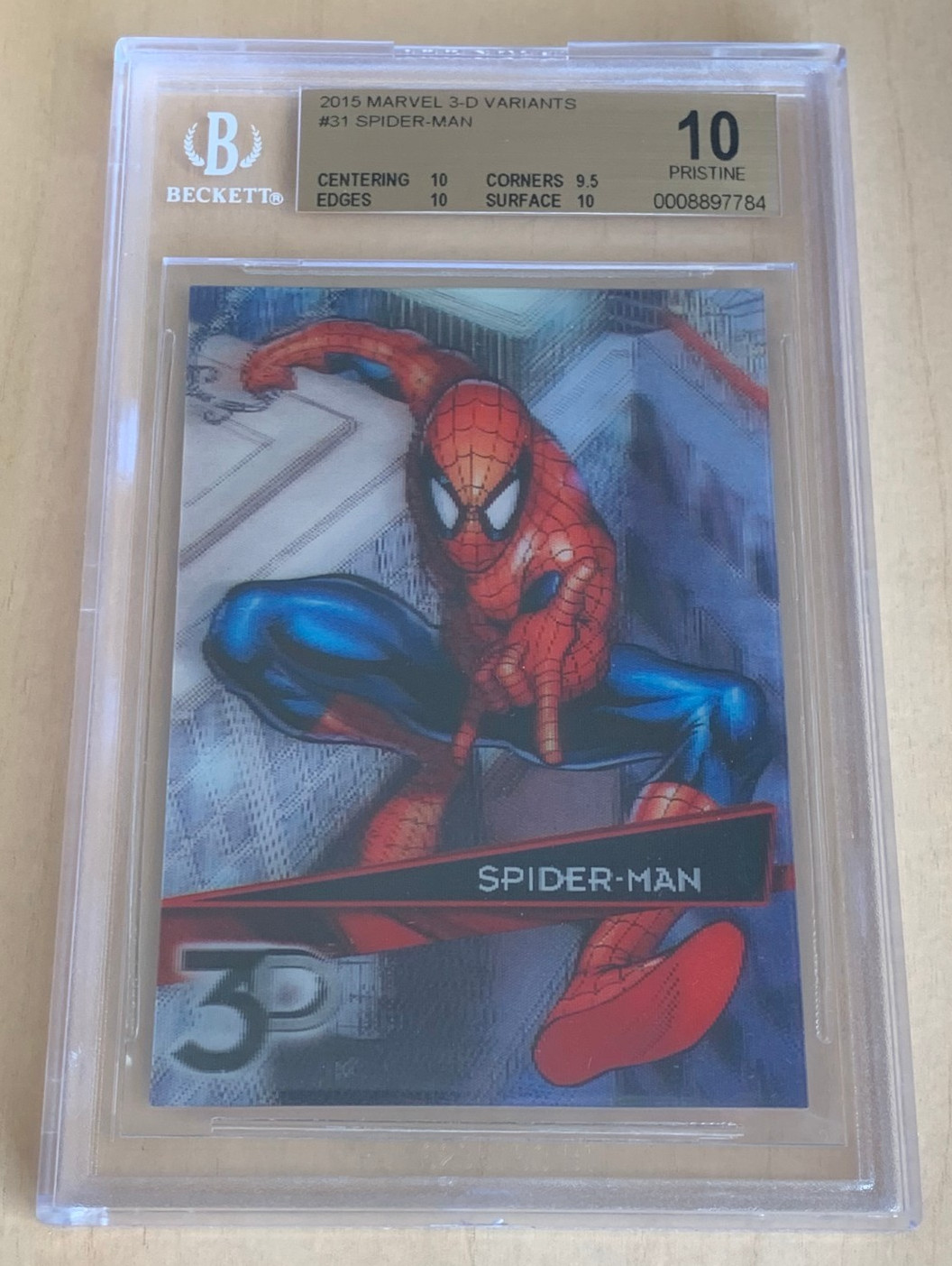 2015 Marvel 3D Variants 💎 SPIDER-MAN 💎 BGS 10 💎 PRISTINE 💎 POP 2 (NONE ^)💎