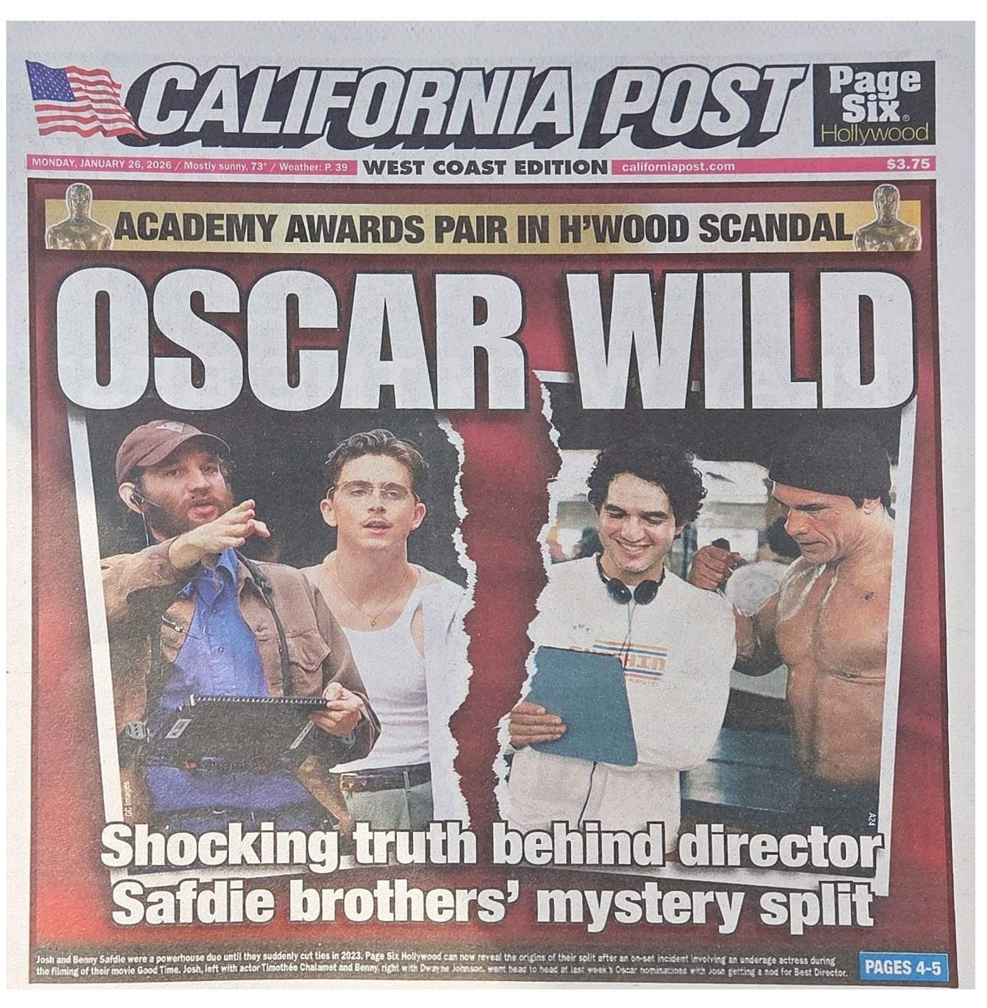 CALIFORNIA POST NEWSPAPER - JANUARY 26, 2026 - FRIST ISSUE EVER - BRAND NEW