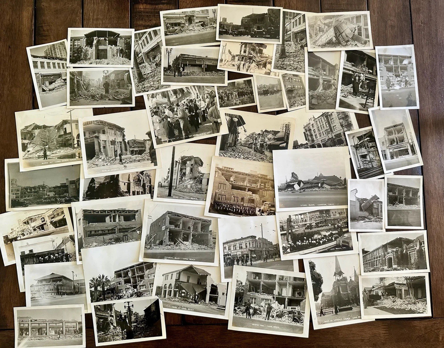 1933 Southern California Earthquake Photo Lot 45 Images