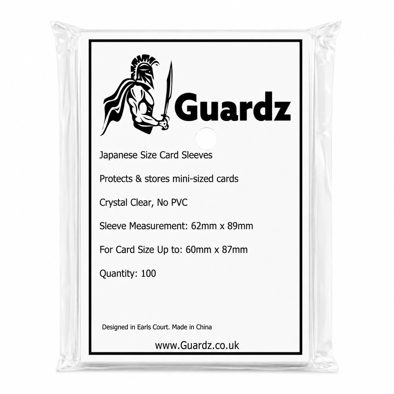 Guardz Japanese Size Trading Card Sleeves Yu-Gi-Oh
