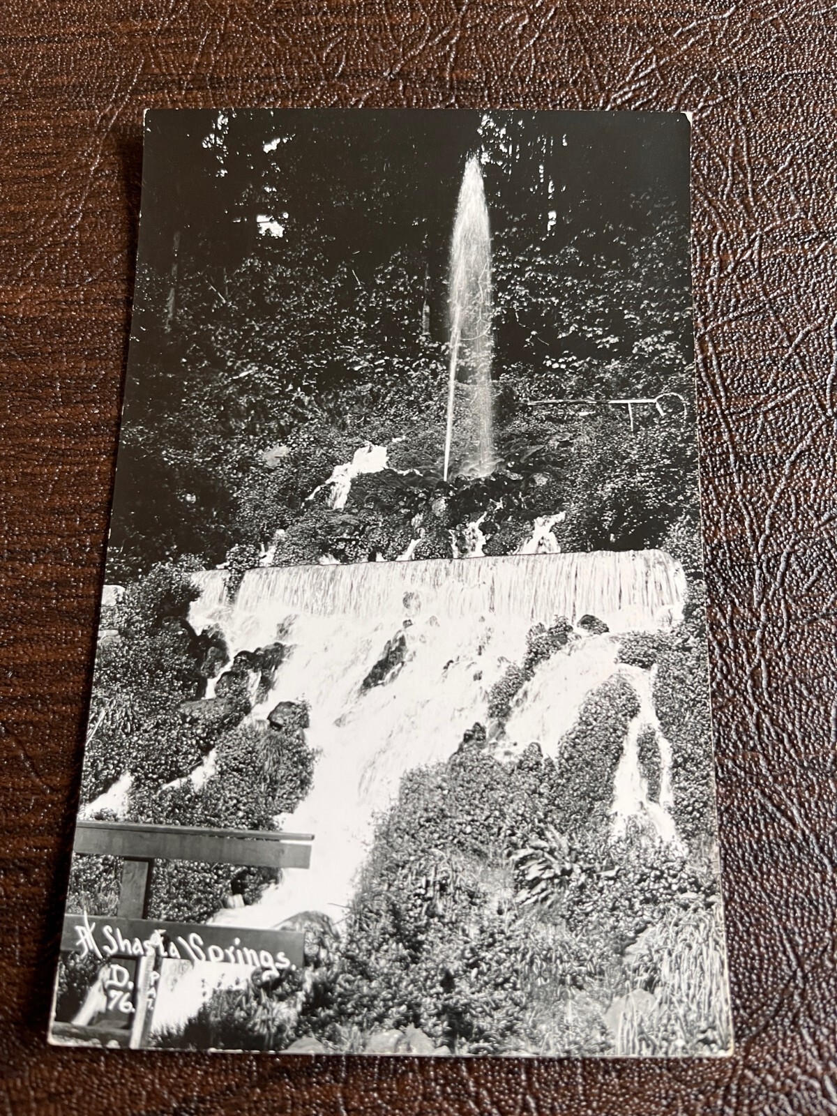 RPPC Shasta Springs California Spring & Waterfall 1930s/40s Siskiyou County