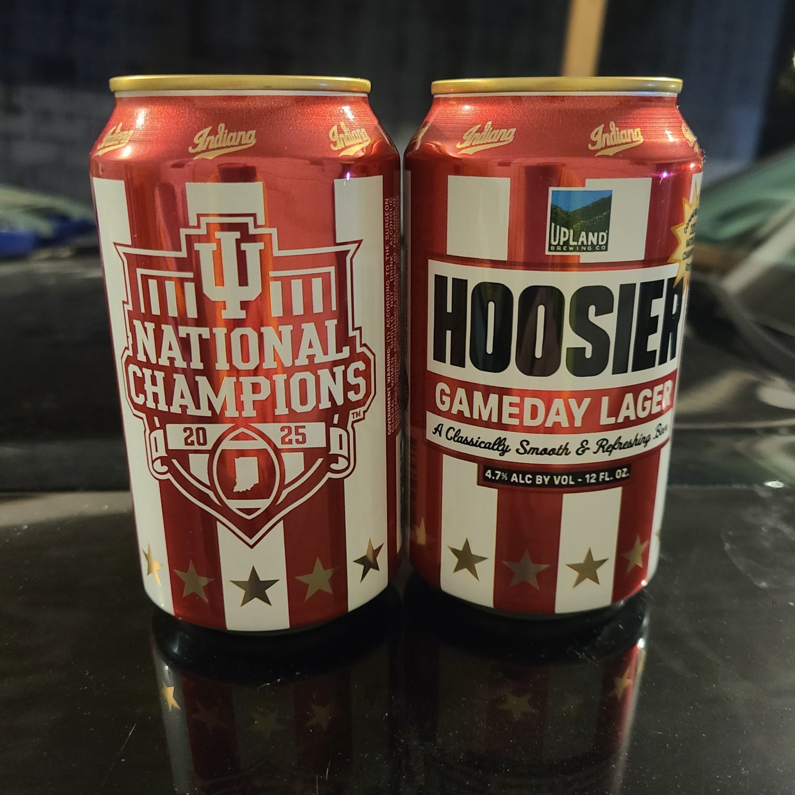 indiana football 2025 National Champion Beer Can Upland Bloomington EMPTY 
