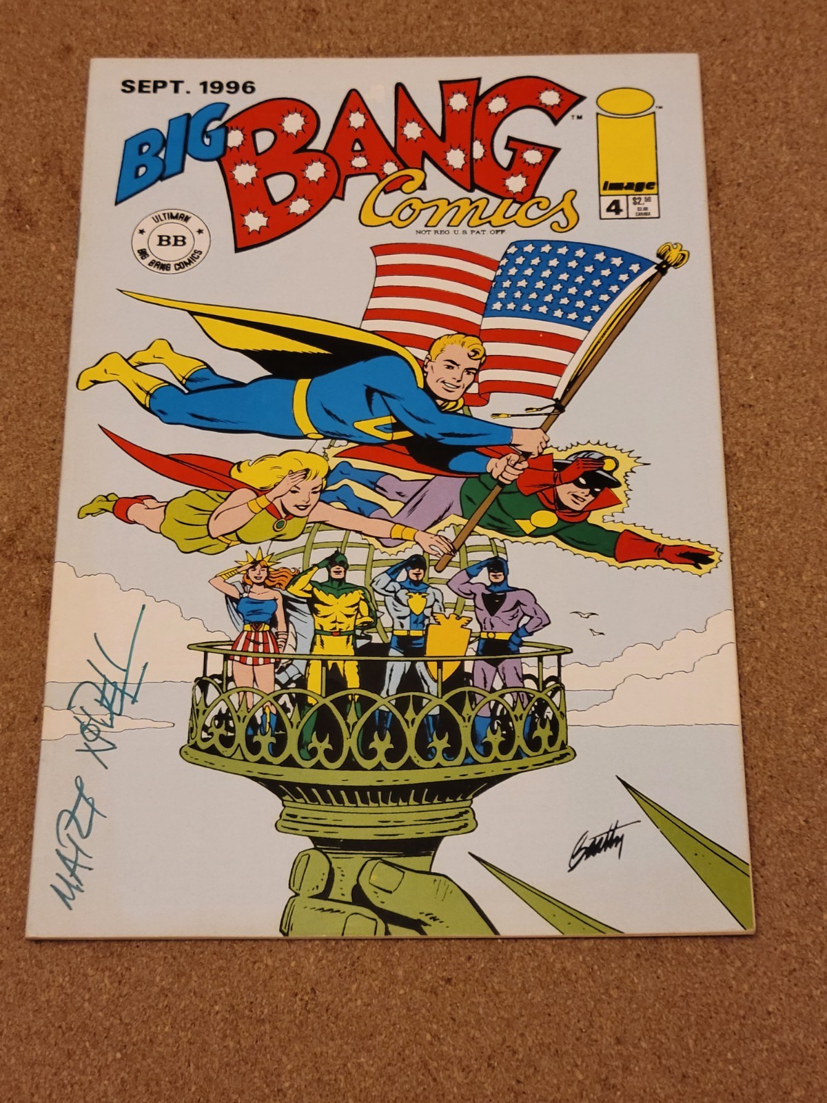 Big Bang Comics #4 1996 1st Print Image Signed Mart Nordell  RARE HTF