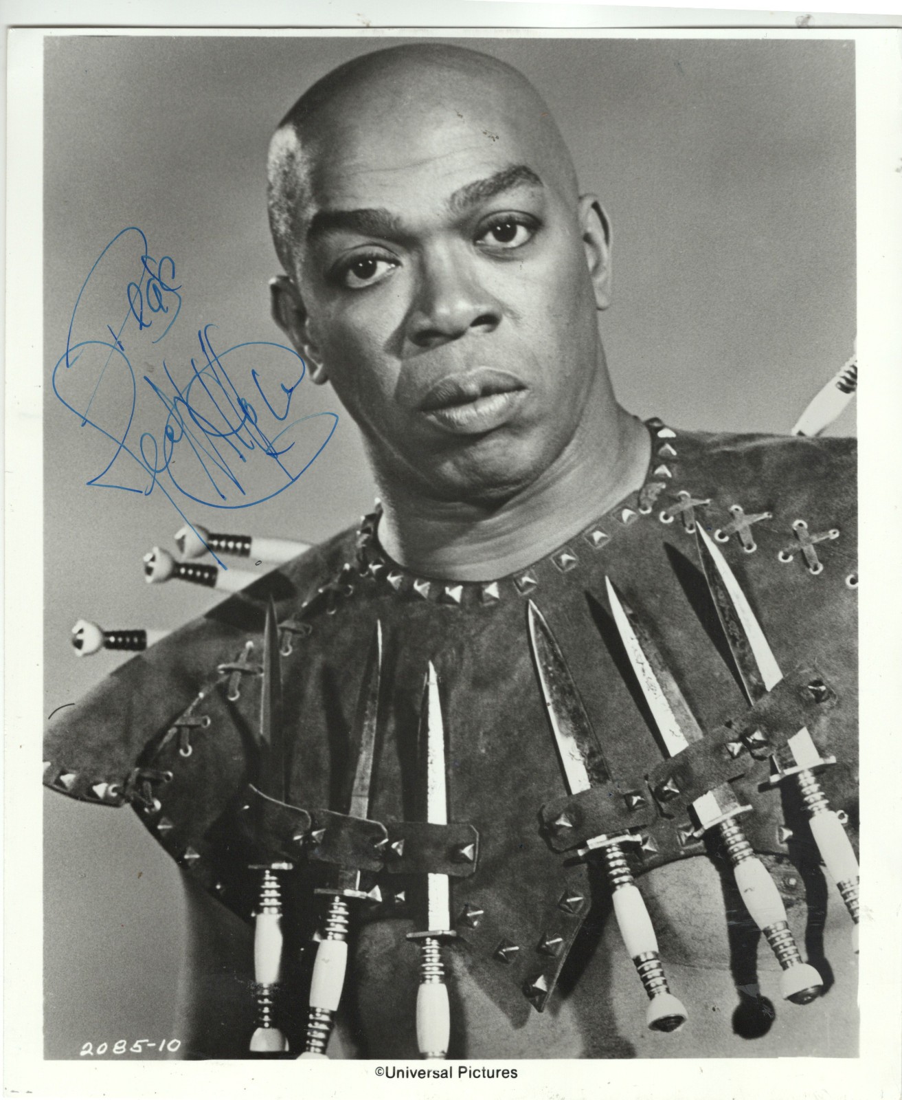 TRINIDADIAN-AMERICAN ACTOR, DANCER, GEOFFREY HOLDER , SIGNED VINTAGE PHOTO