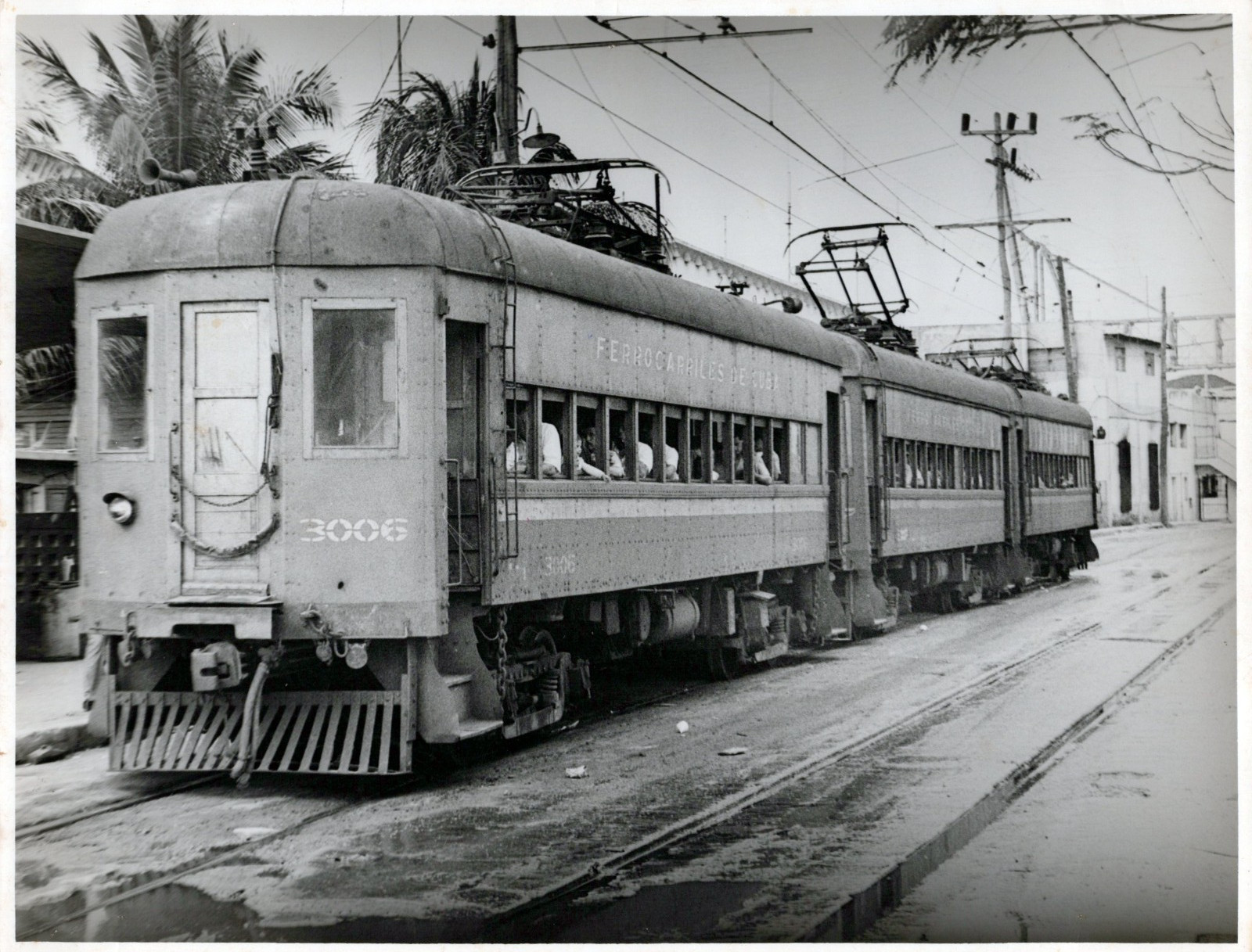 UNSEEN CUBAN TRANSPORTATION TRAIN ROUTE 3006 1950s Cuba ORIG PHOTO MA31