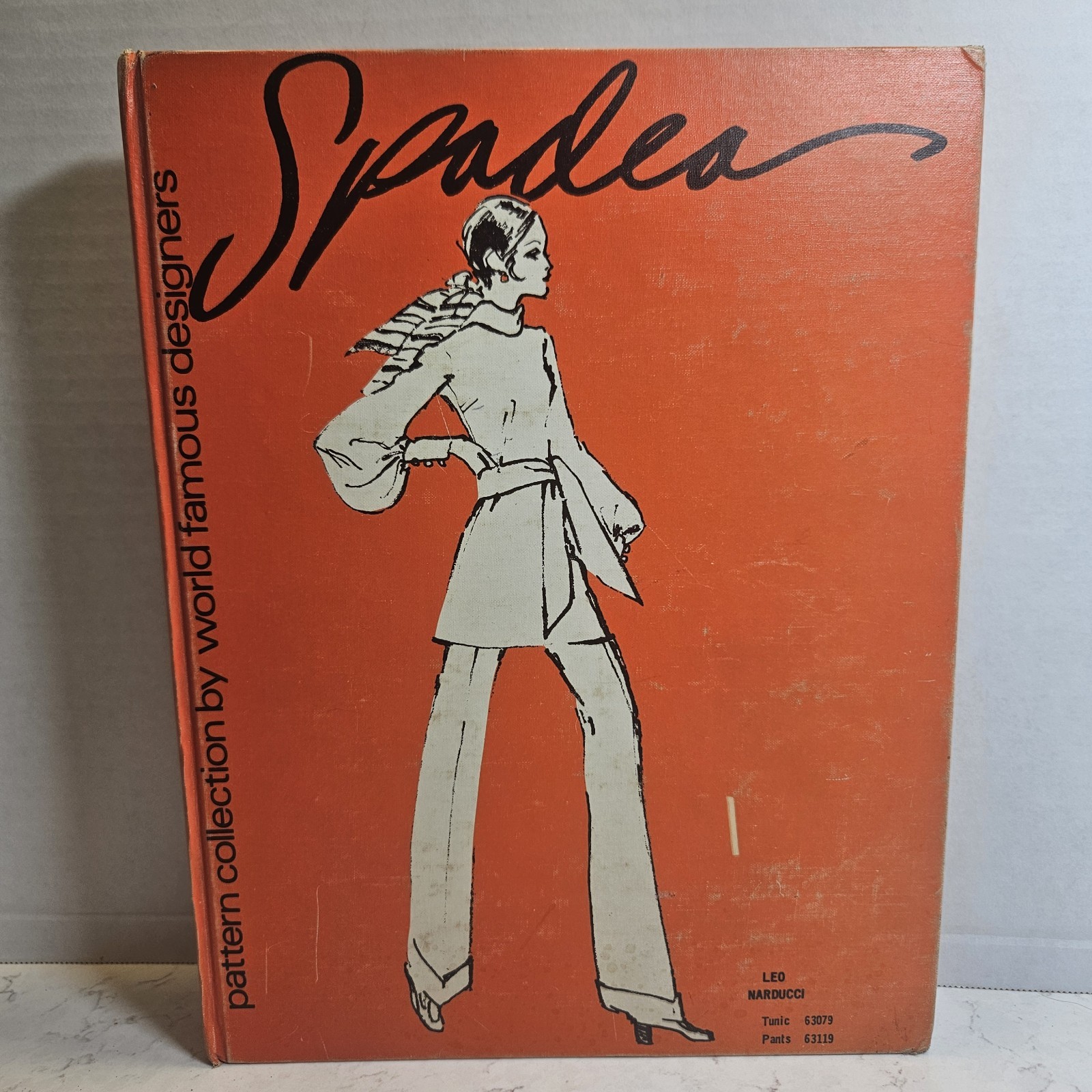  VERY RARE Spadea Fashion Book Pattern Collection Famous Designer 1970 Hardcover