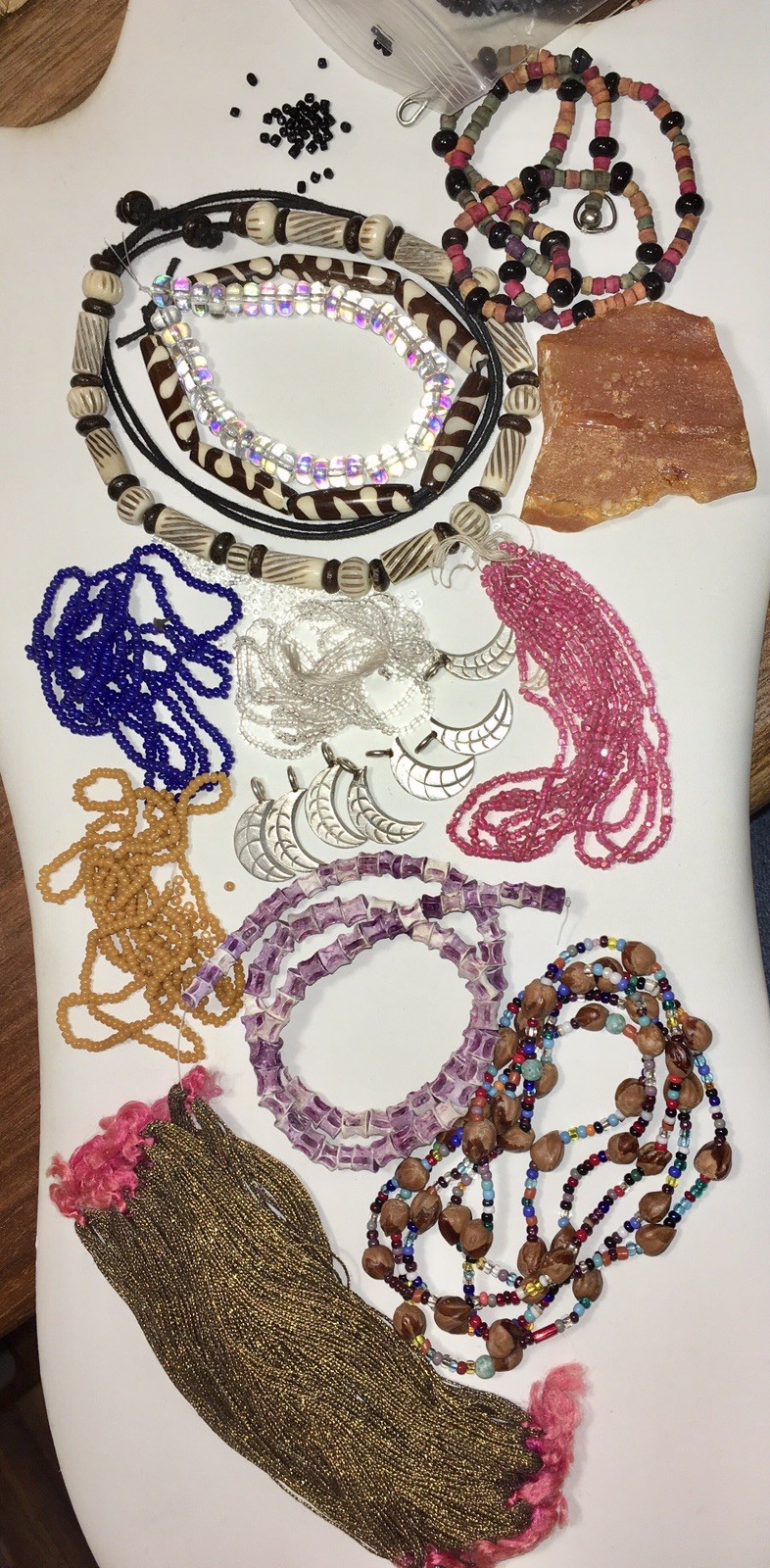 Victorian 1880s Beads Plus More  Great Possibilities.