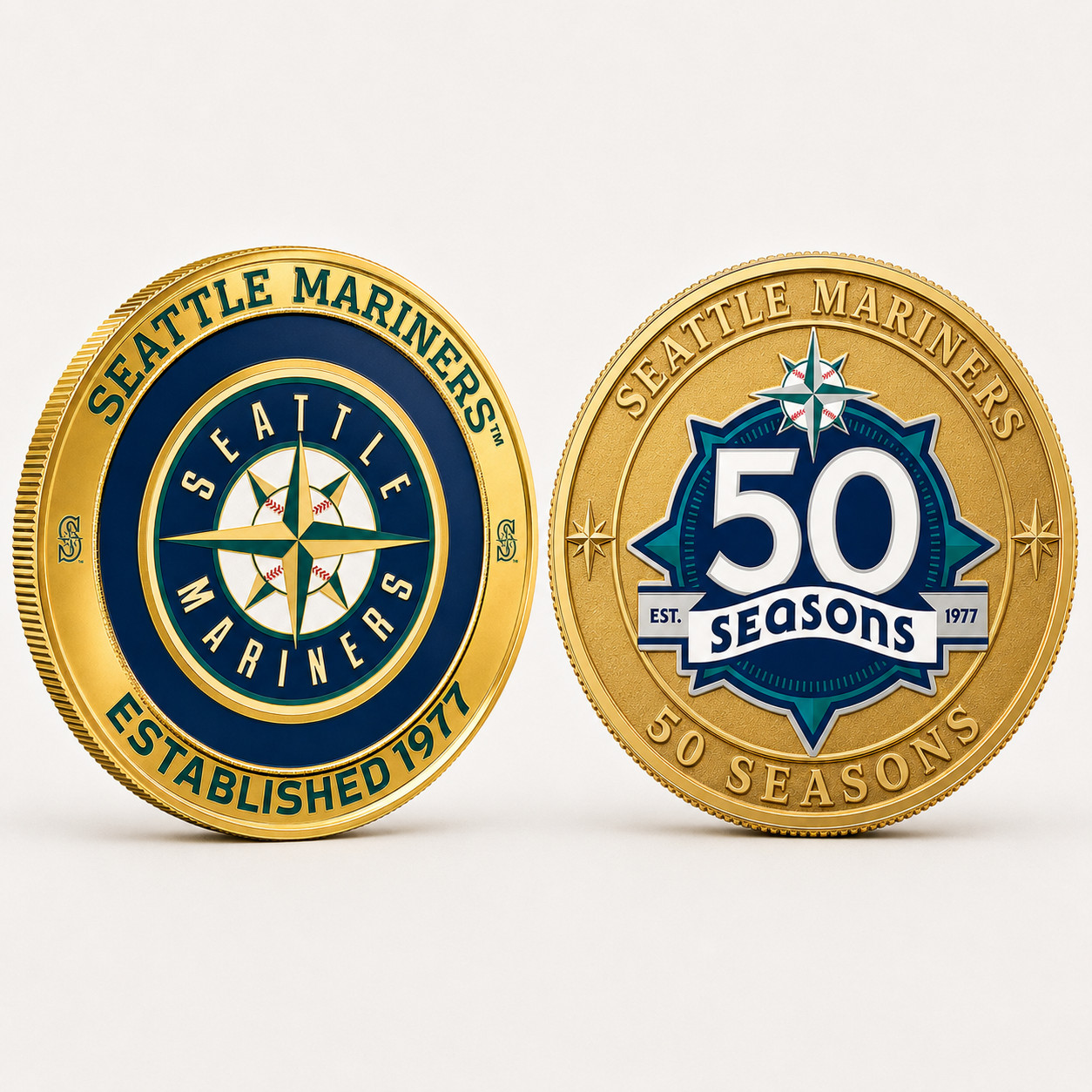 Seattle Mariners 50 Seasons 1977-2027 Commemorative Coins