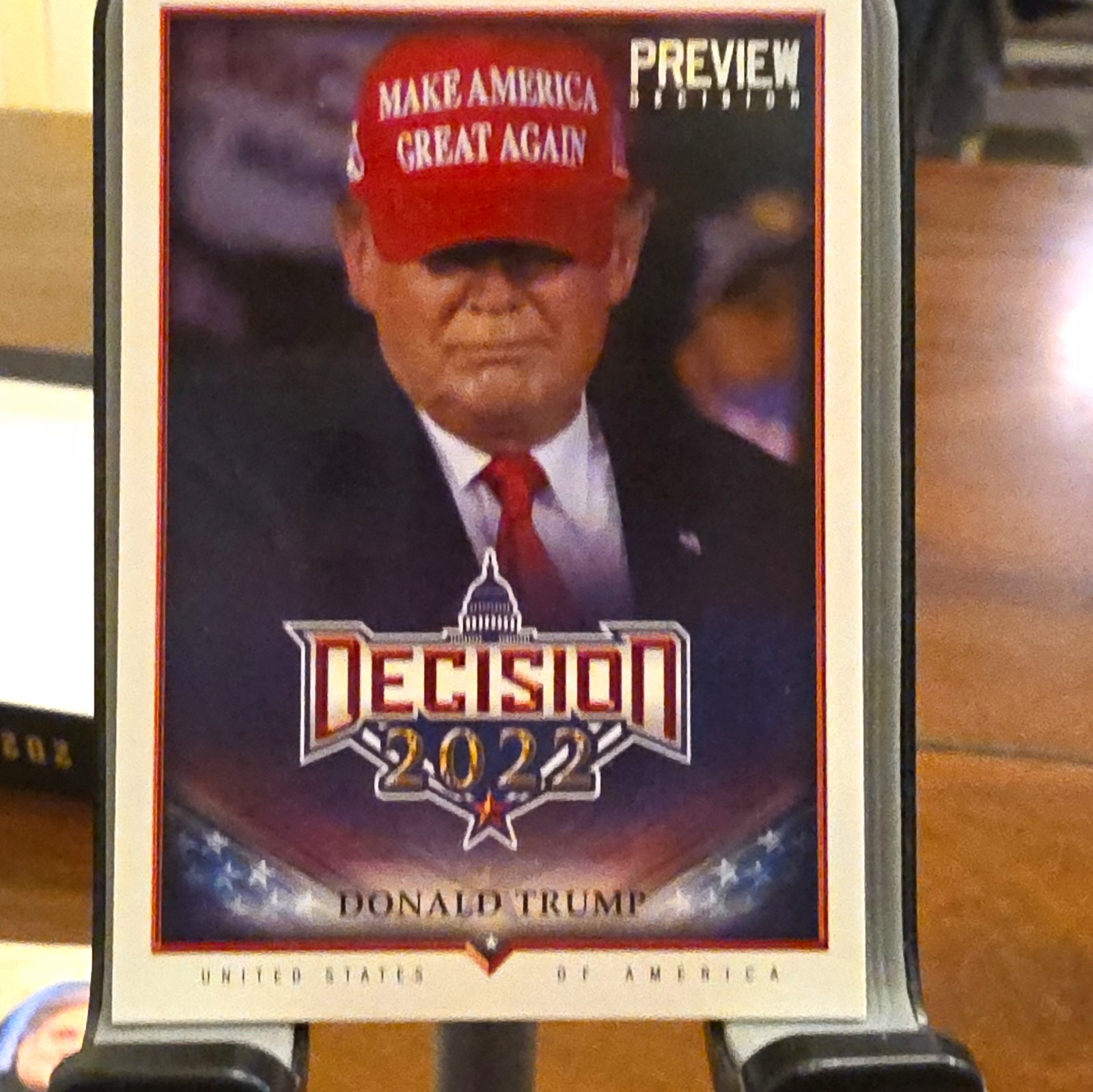 Decision 2022 Donald Trump Preview Non-Sport Trading Card P5 2022