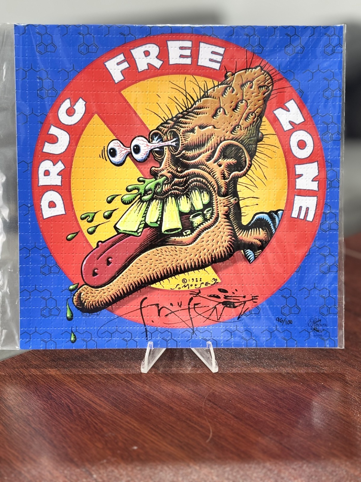 🔥🔥Stanley Mouse Blotter Drug Free Zone TRUE GRAIL #96/100🔥🔥