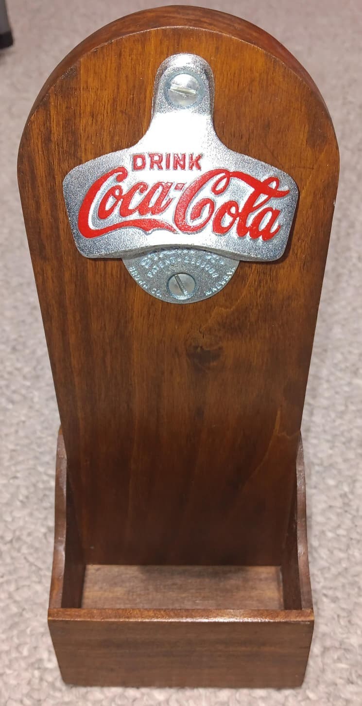 Vintage Drink Coca Cola Starr X Bottle Opener Brown Co Mounted Free S&H