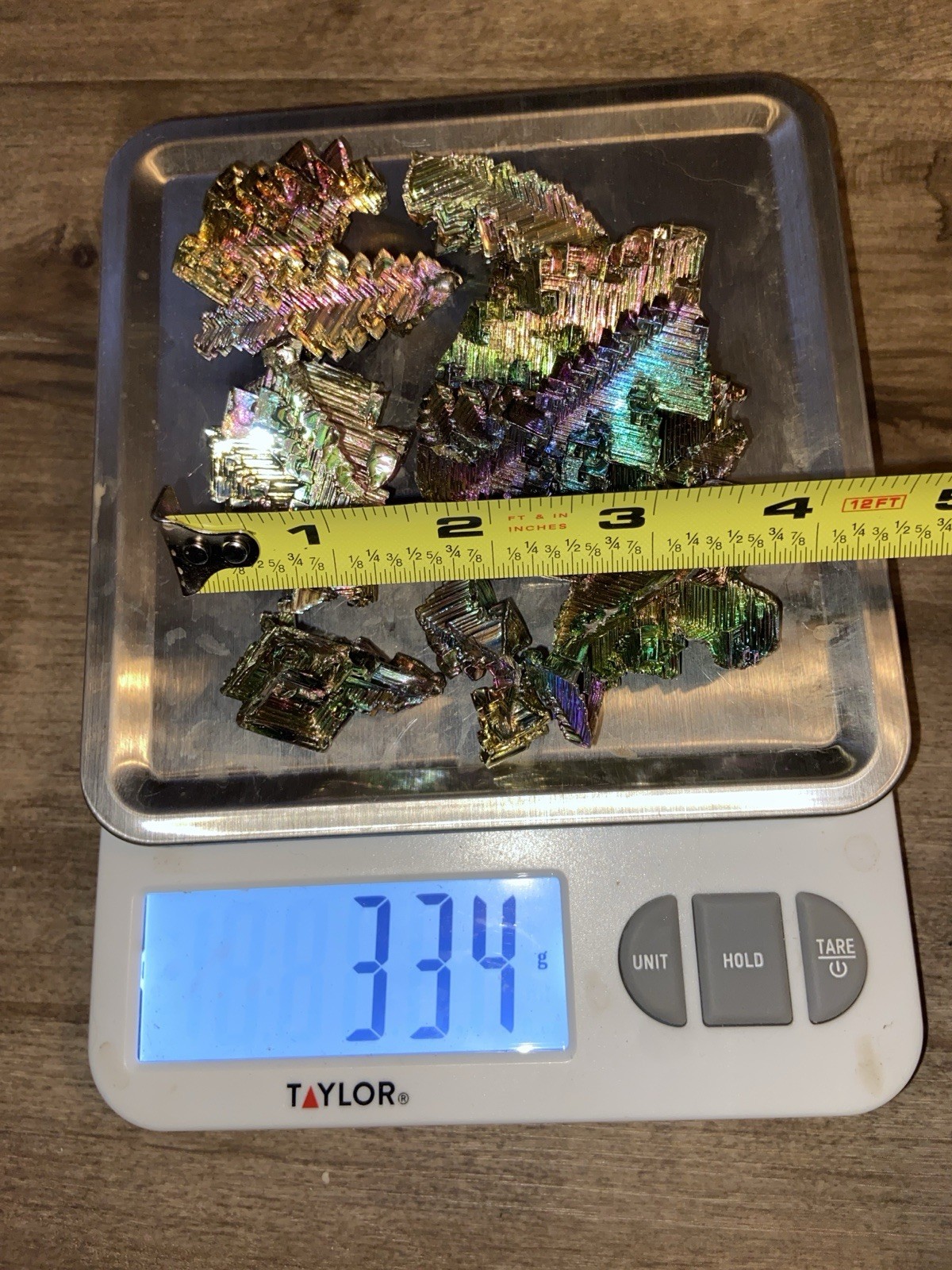 Bismuth Crystals Bulk 333 Grams