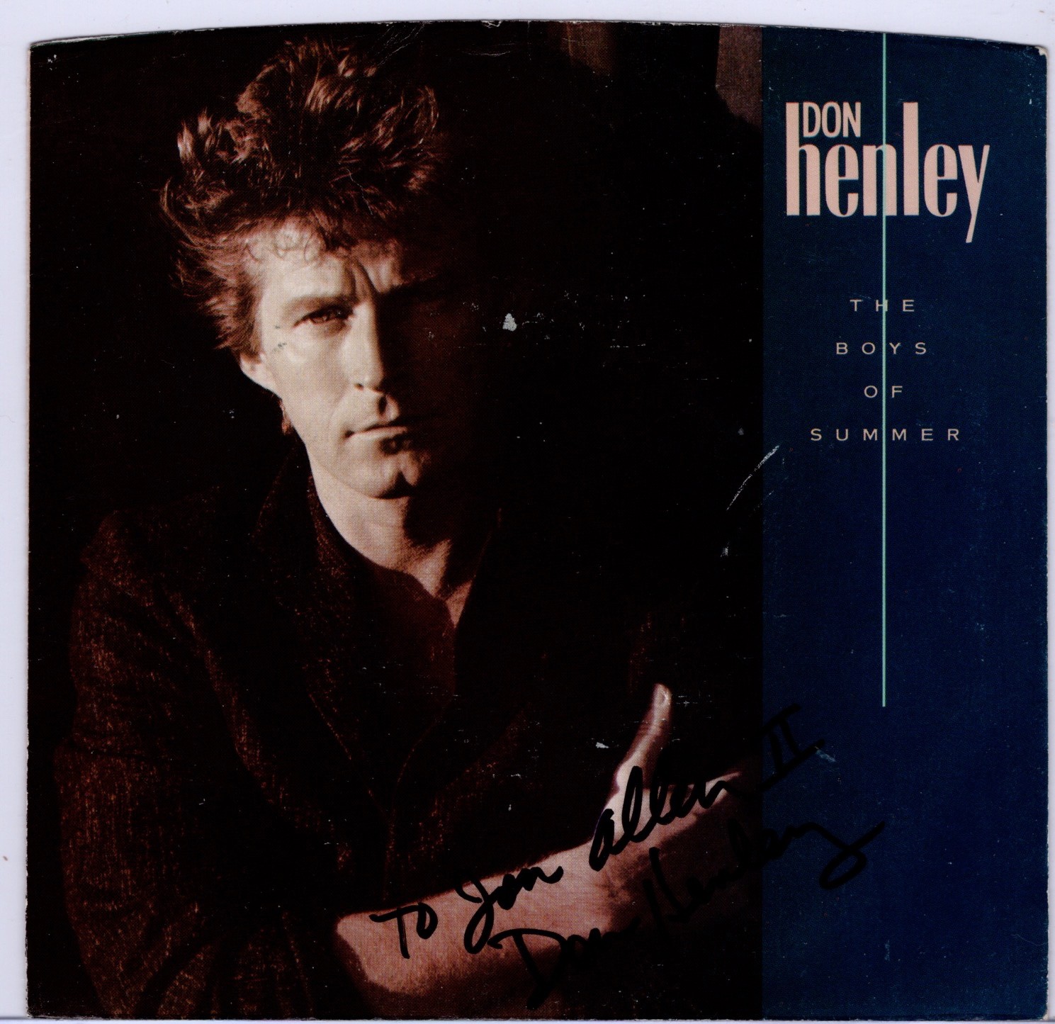 Don Henley signed Record Sleeve