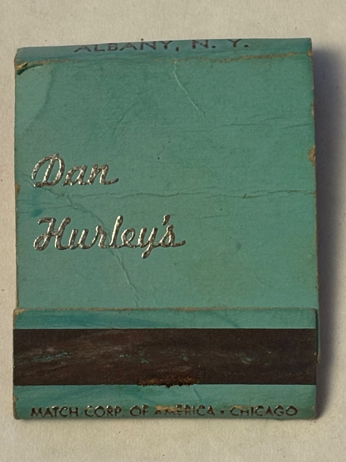 Dan Hurley’s Restaurant Used Matchbook Clinton St Albany New York Excellent Food