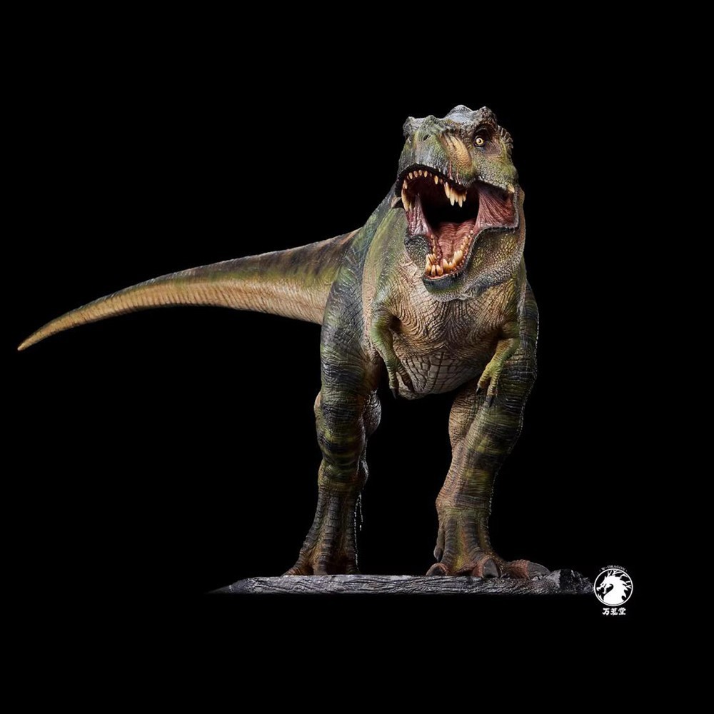 New W-dragon Male Tyrannosaurus Rex Dinosaur Statue Model Display 6in Height