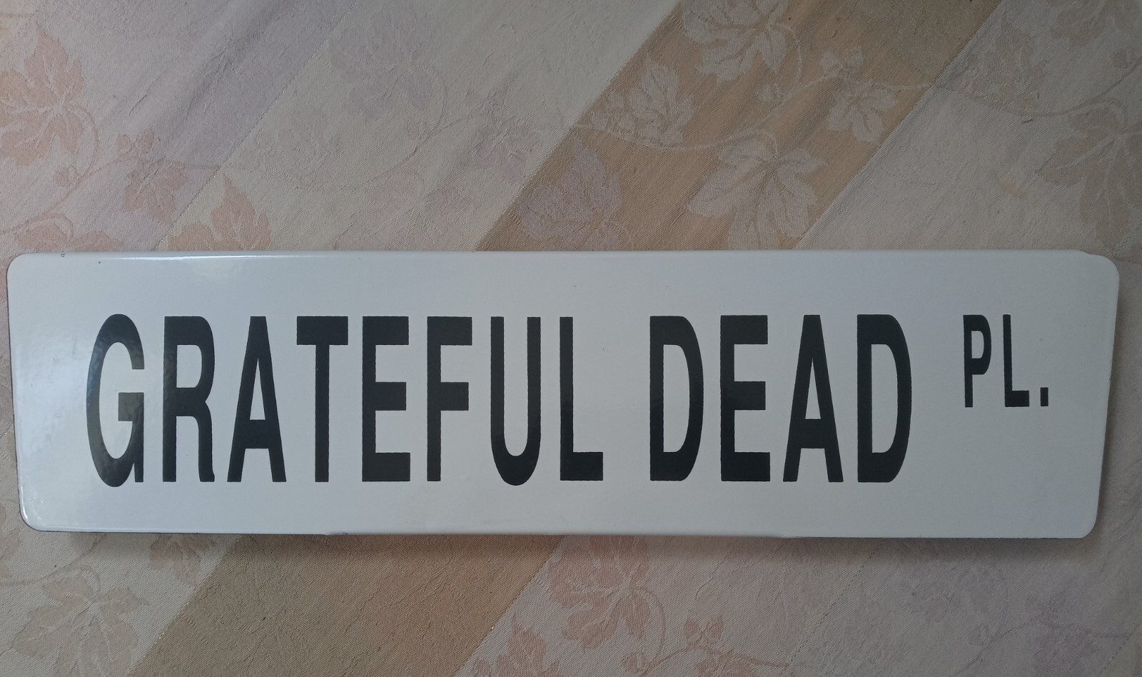 Vintage Custom Grateful Dead Pl. Porcelain Street Sign