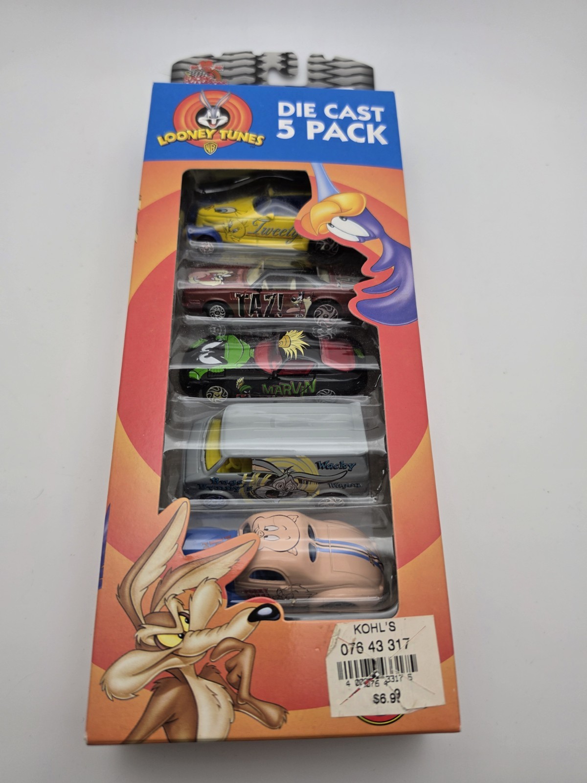 Racing Champions Toy Cars Diecast Five Pack Looney Tunes